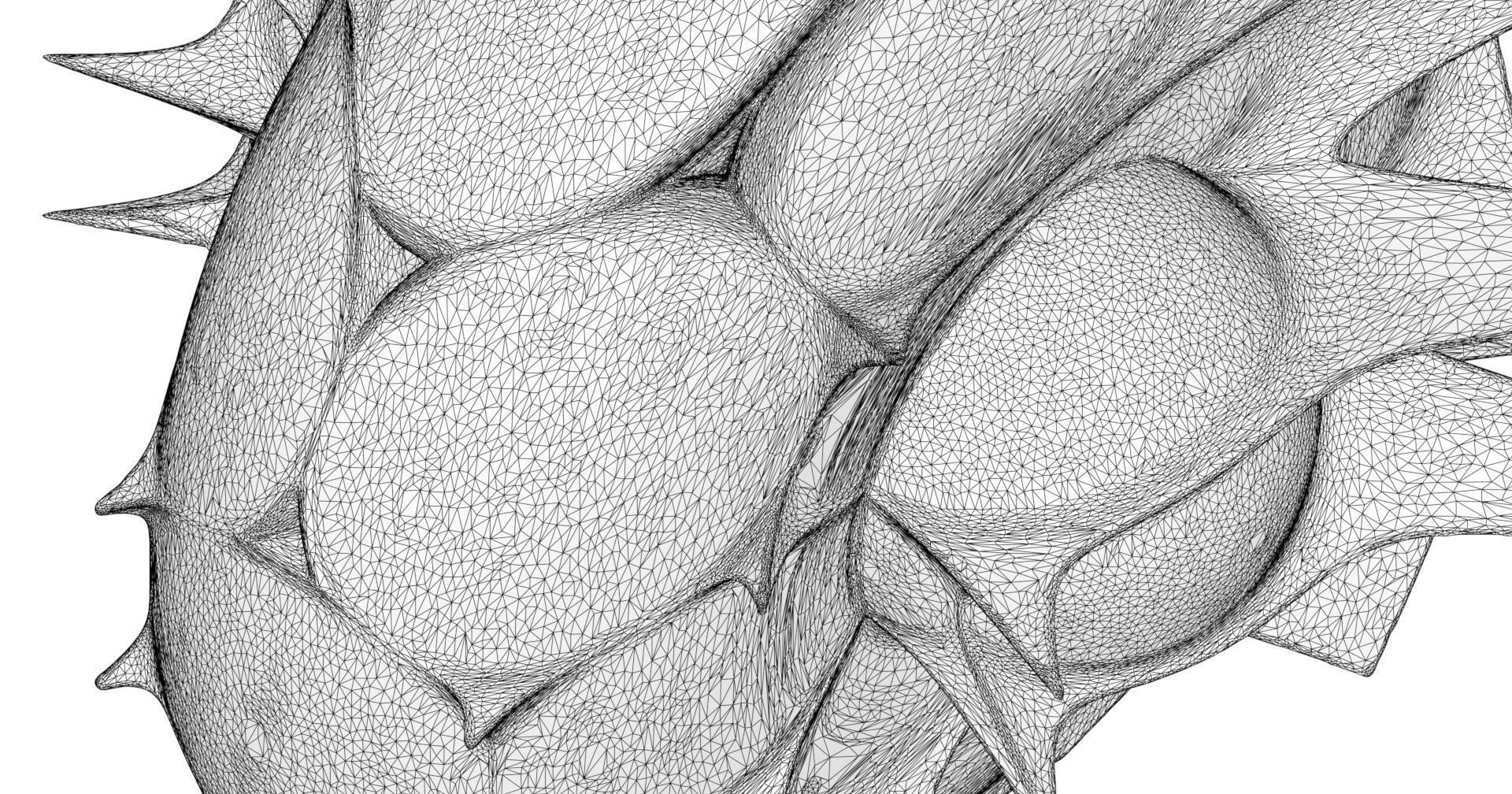 Pills sculpture made of plates 3D model_6