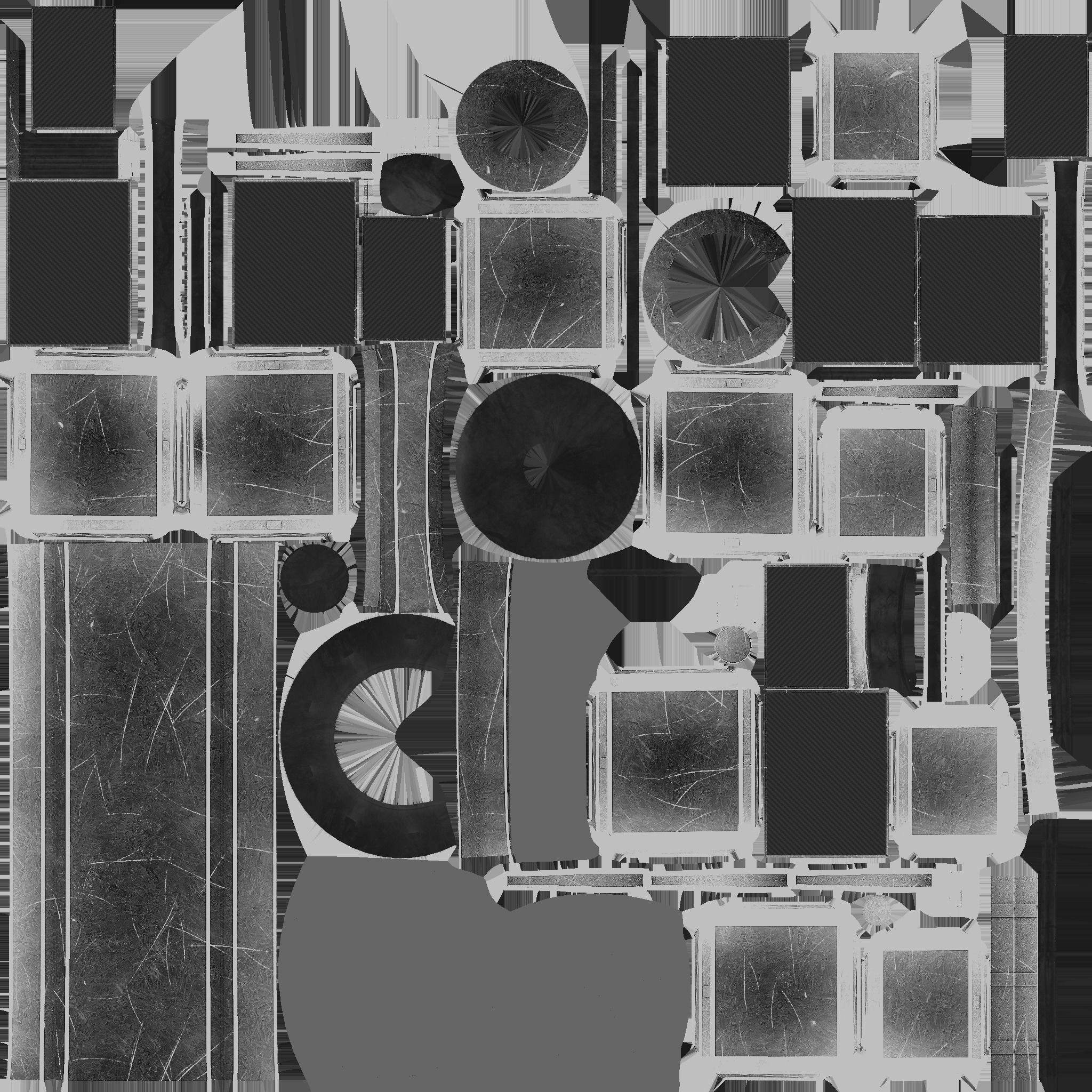 Satellite A01 Green - SciFi Space Design Low-poly 3D model_24