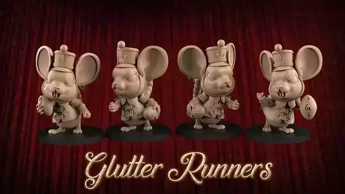 Glutter Runners 3D print model