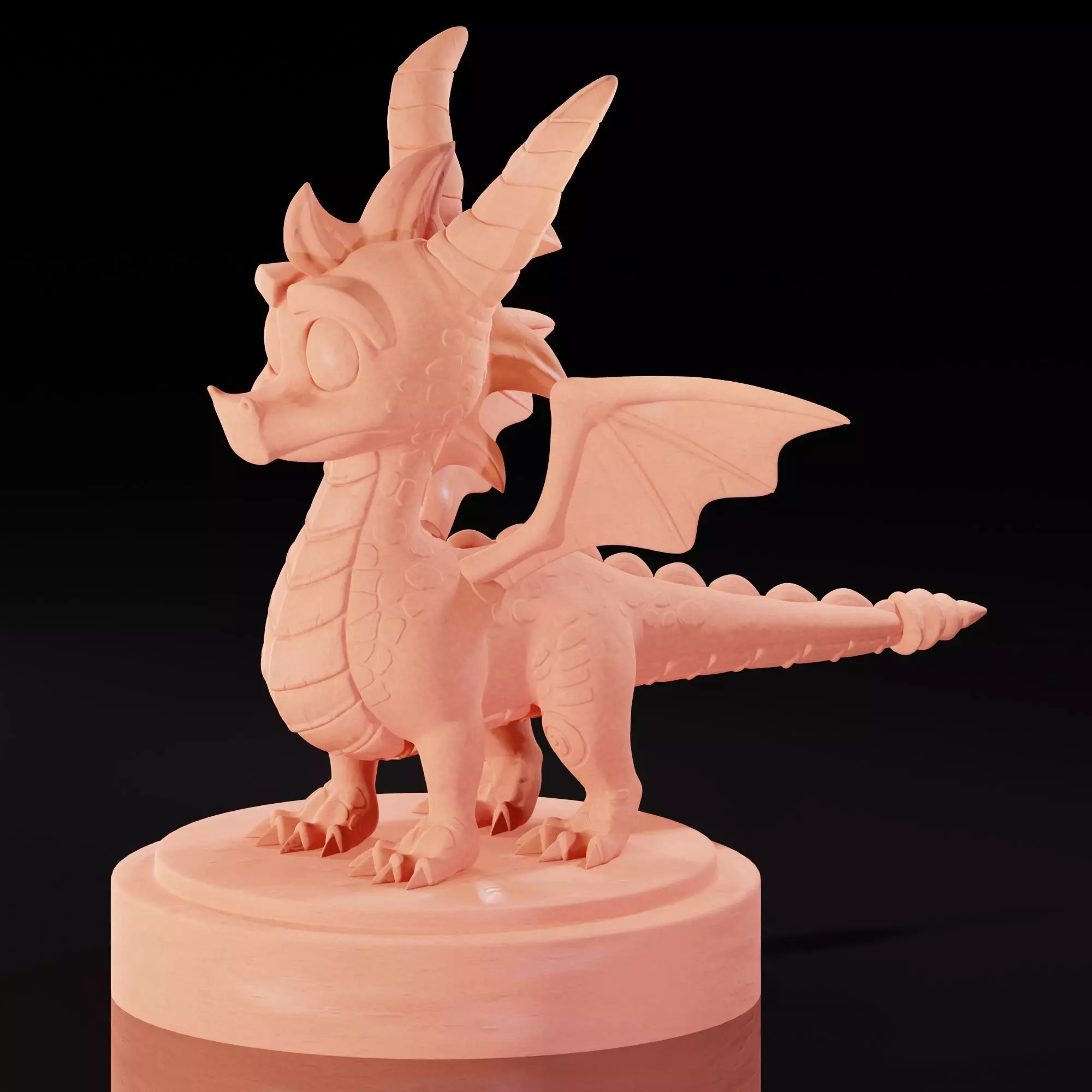Spyro The Dragon 3D Sculpting 3D model
