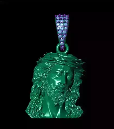 Jesus pendant 3D print model
