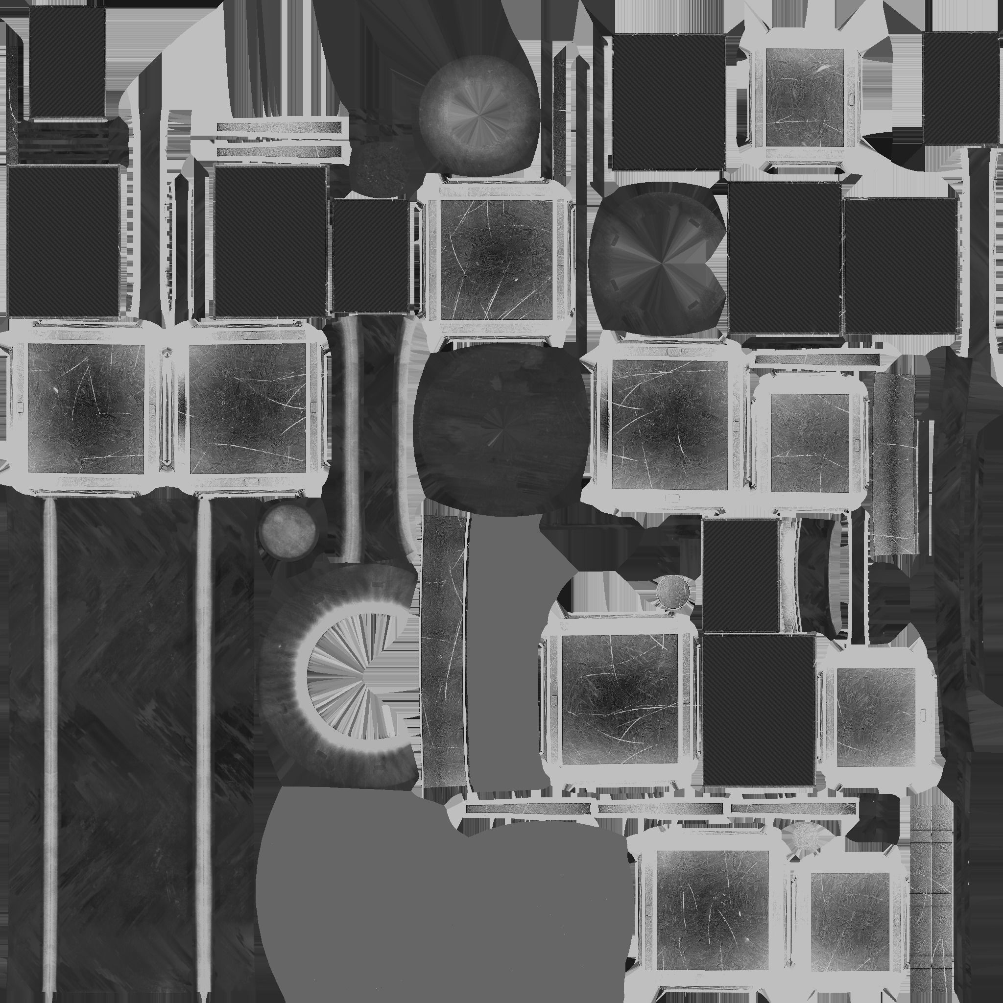 Satellite A02 Golden - SciFi Space Design Low-poly 3D model_24