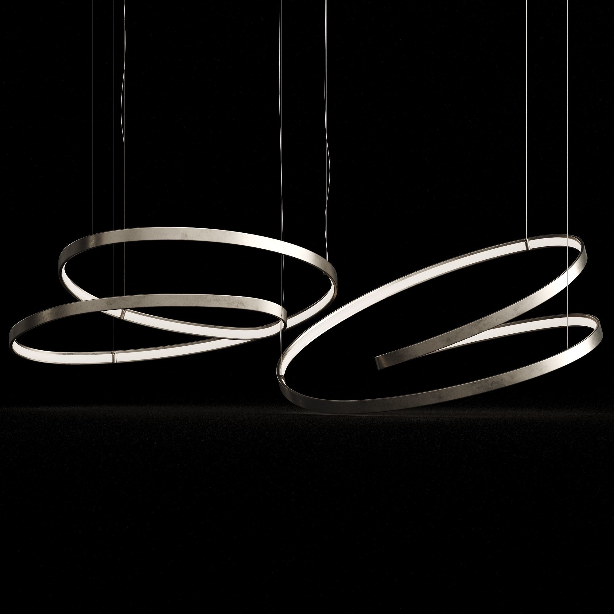 Cattelan Italia Heaven Lite Ribbon Light 3D model_3