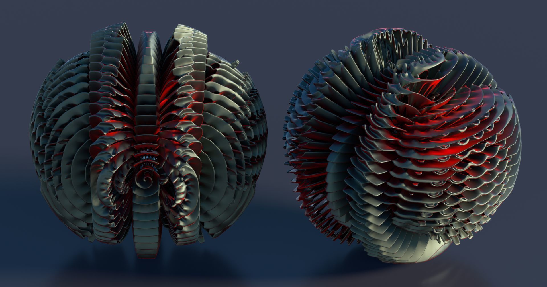 Pancake paper sculpture 3D model_4