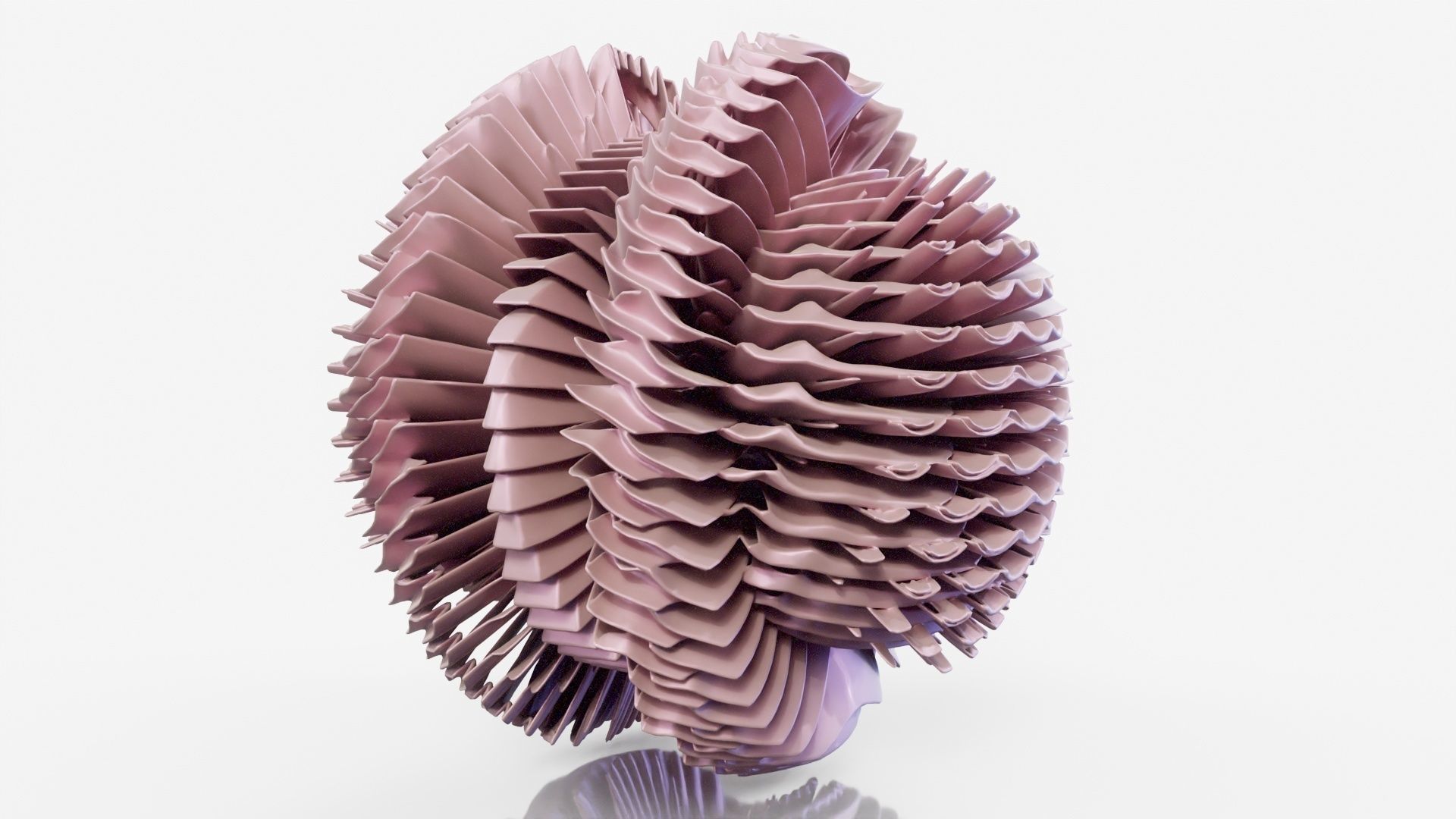 Pancake paper sculpture 3D model_19