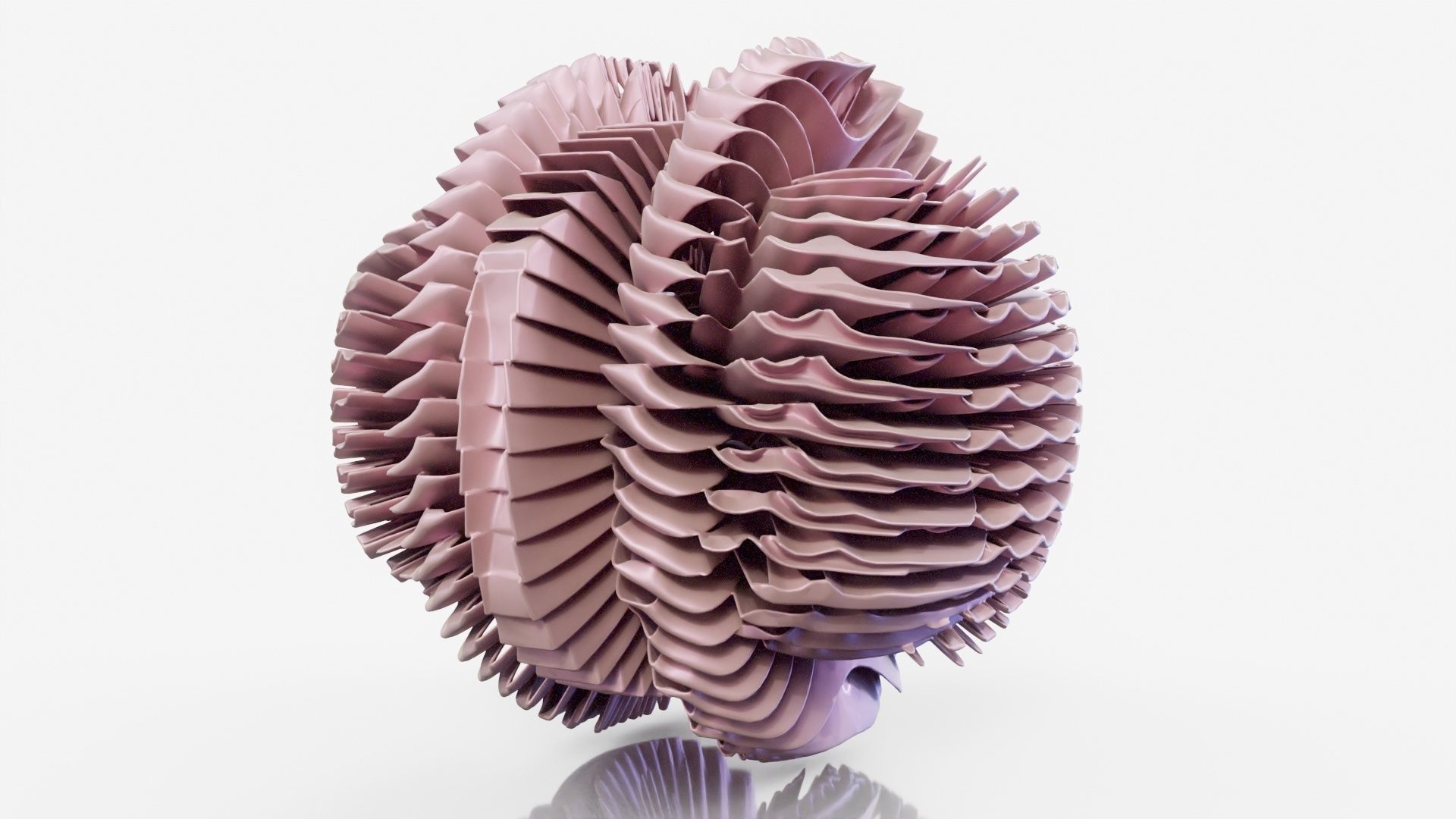 Pancake paper sculpture 3D model_13