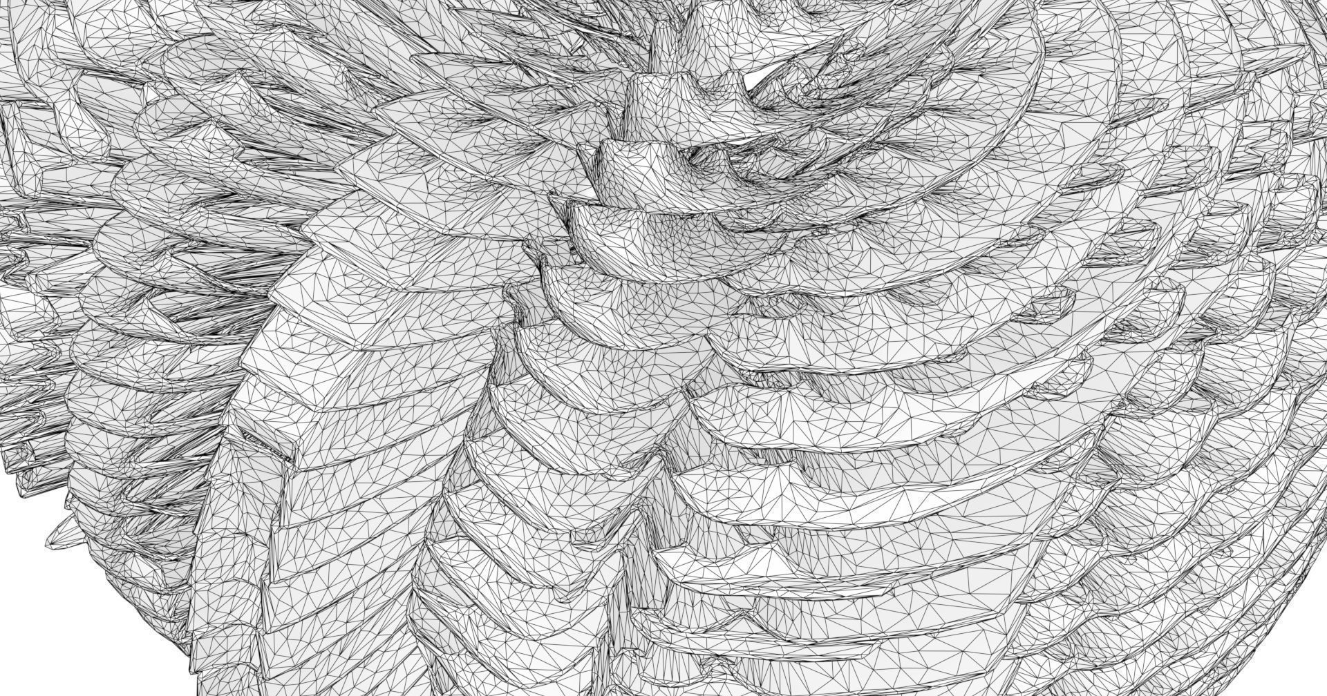 Pancake paper sculpture 3D model_6