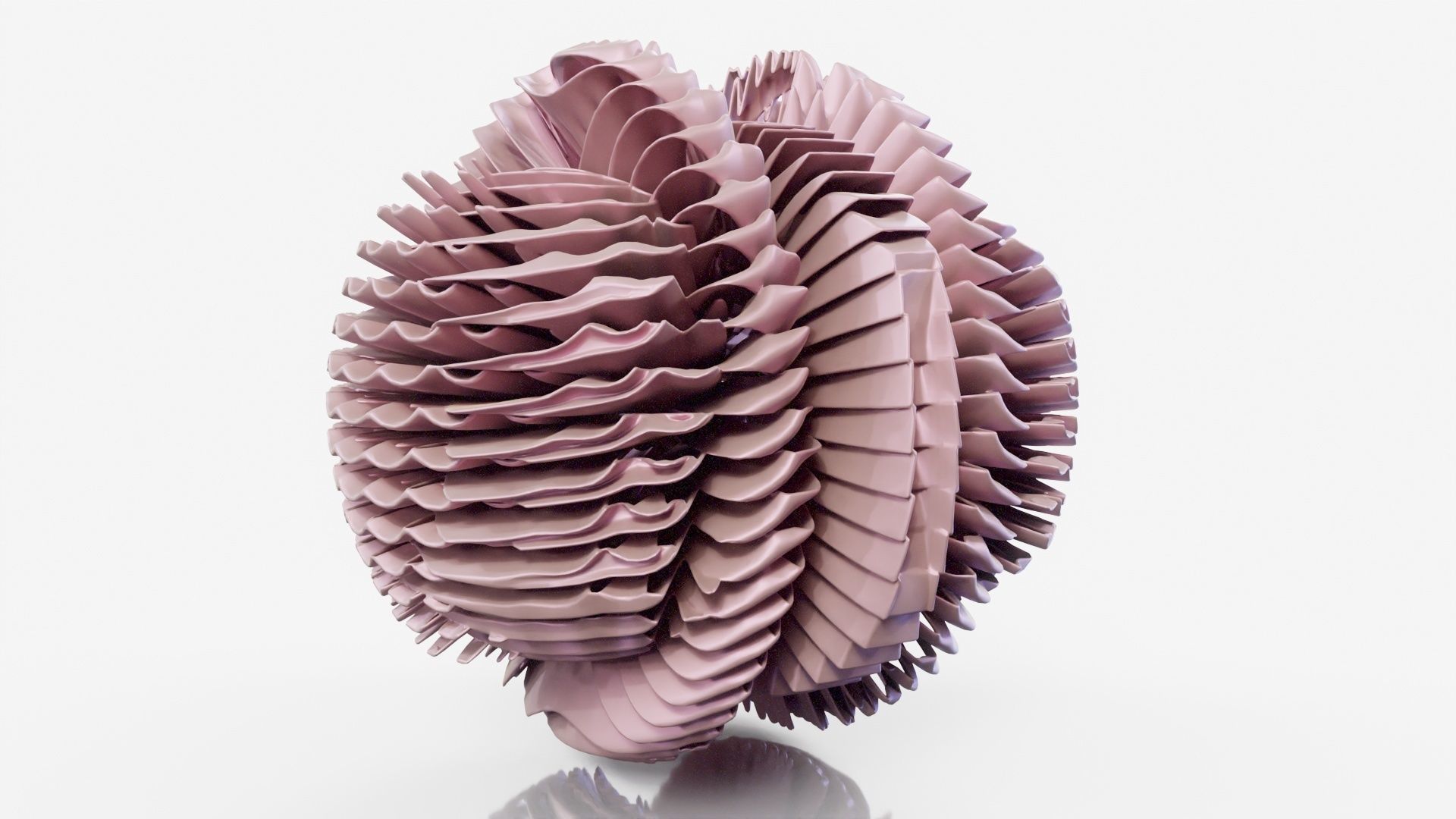 Pancake paper sculpture 3D model_15