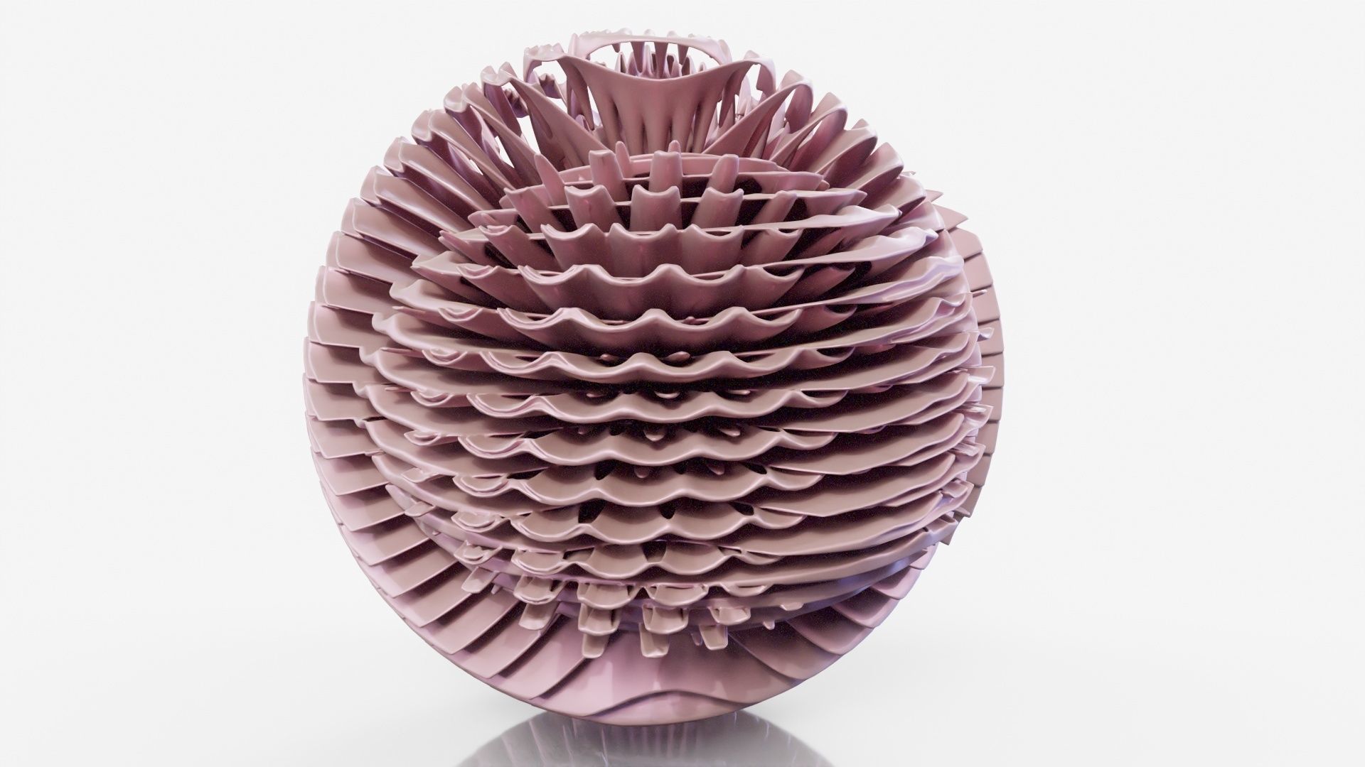 Pancake paper sculpture 3D model_17