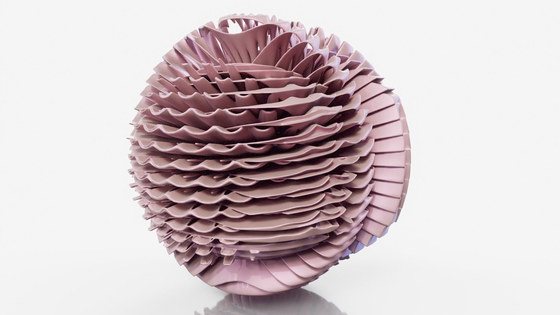 Pancake paper sculpture 3D model_16