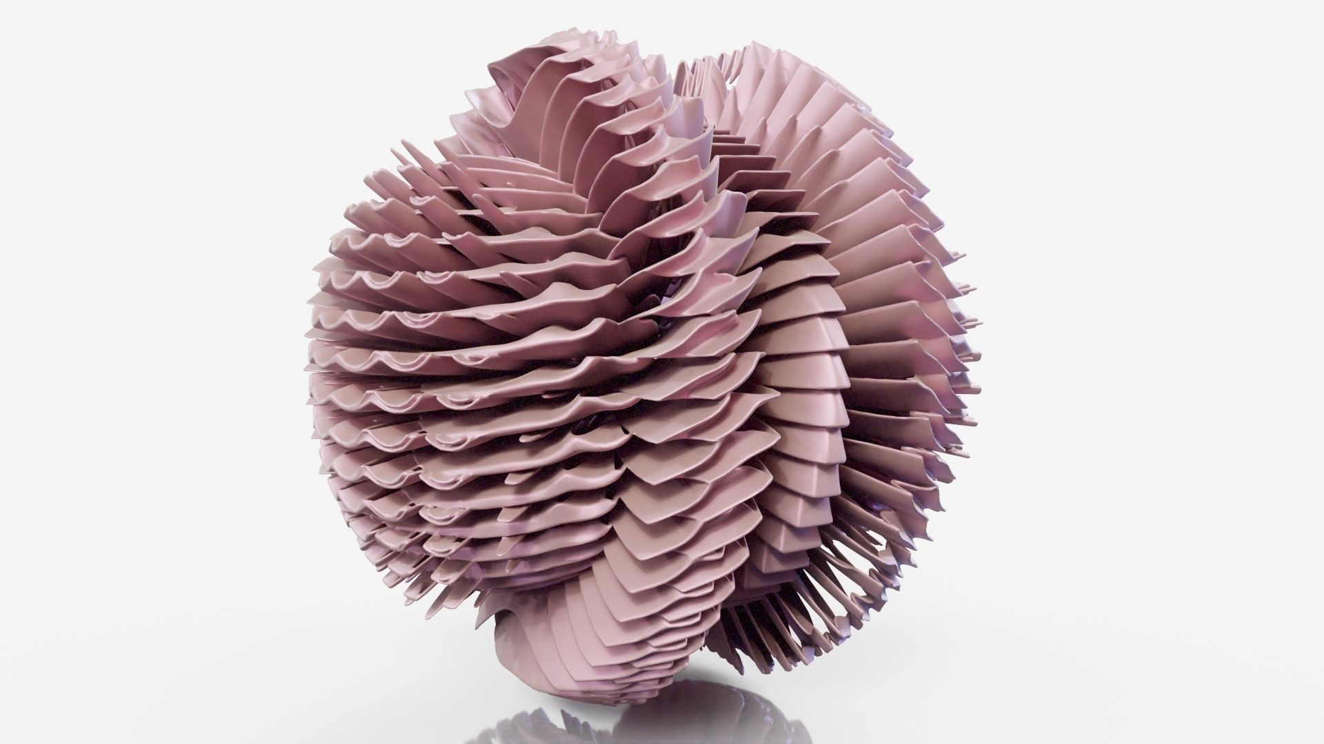 Pancake paper sculpture 3D model_9