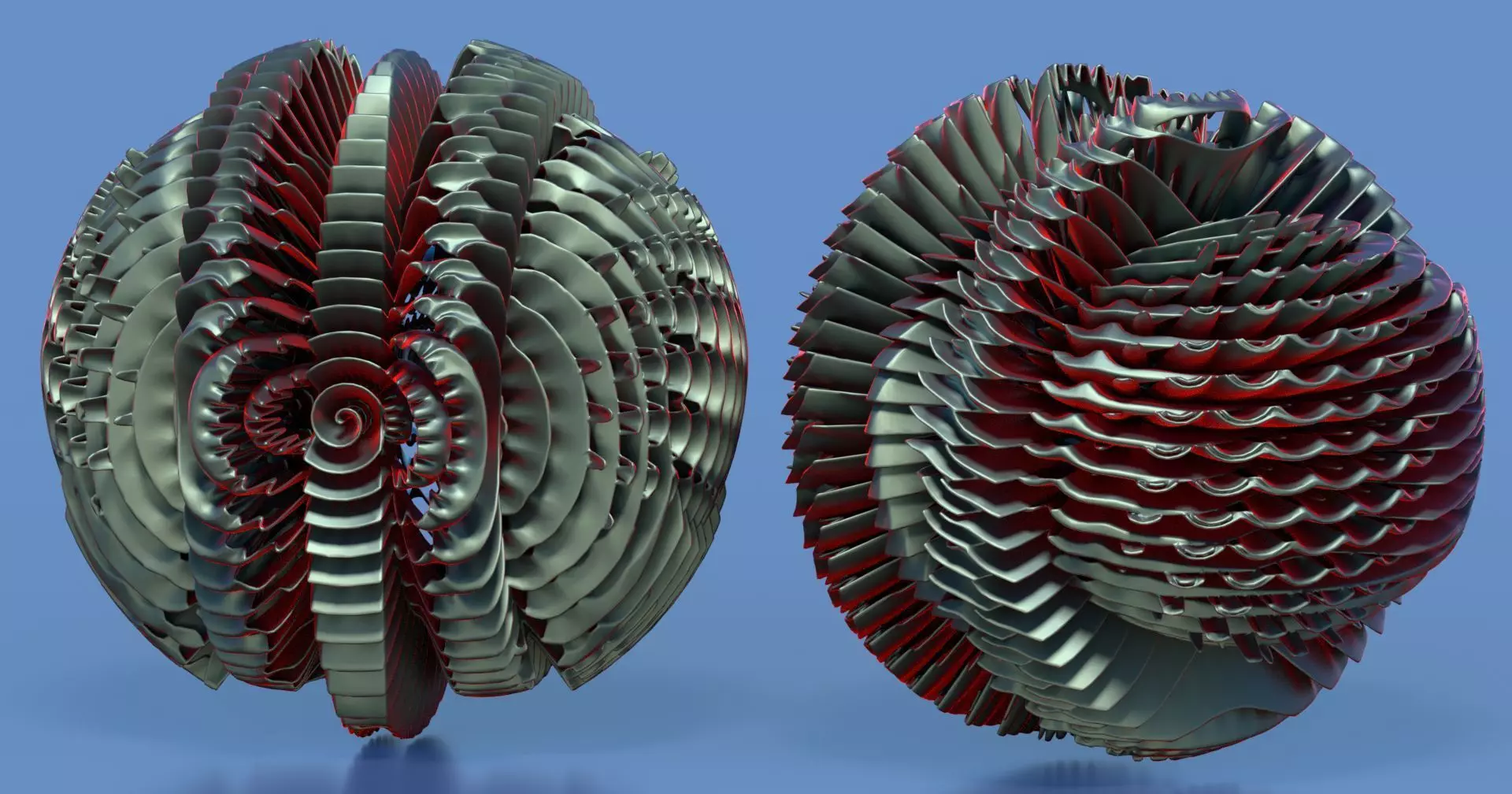 Pancake paper sculpture 3D model_0