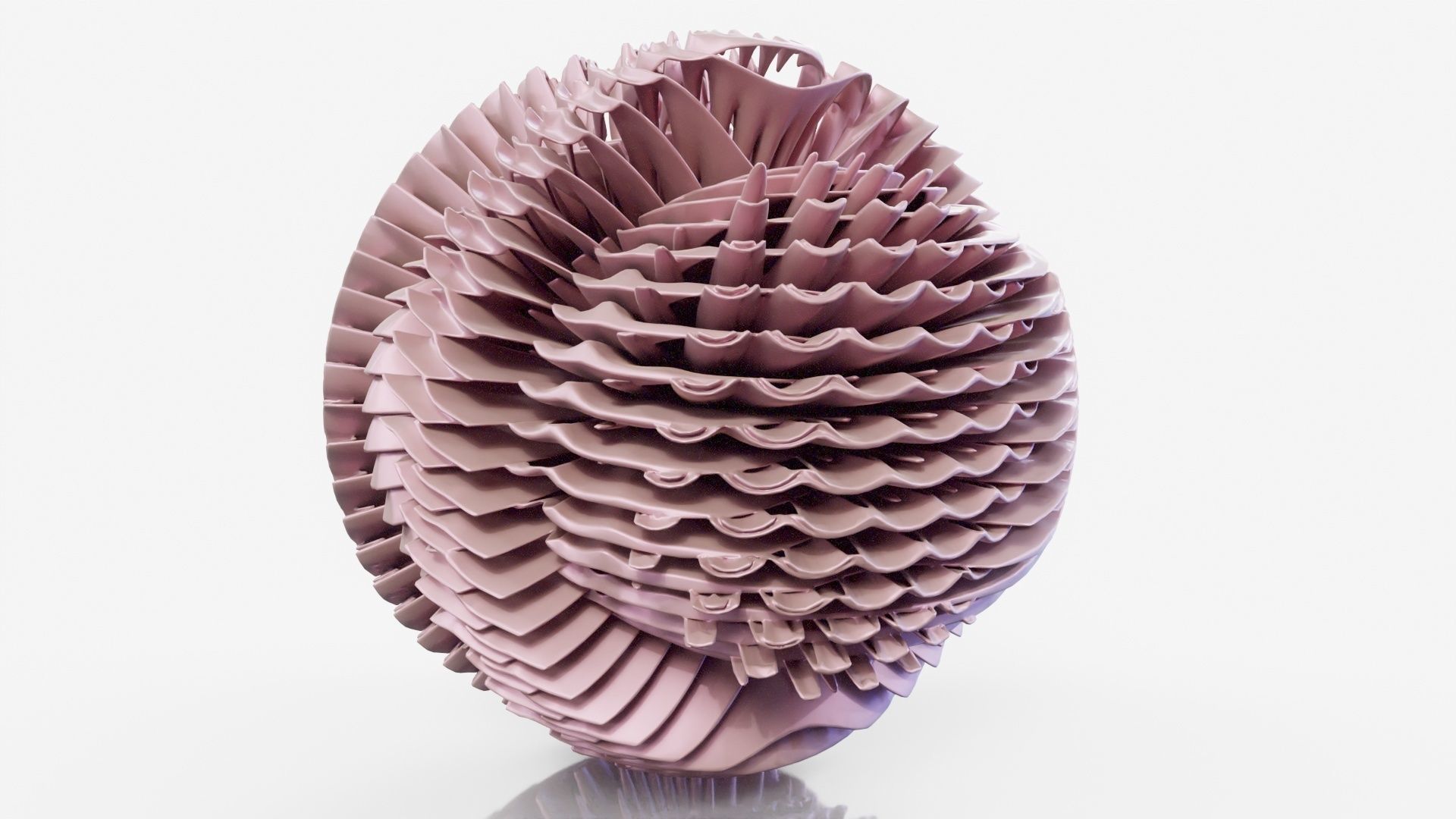 Pancake paper sculpture 3D model_18