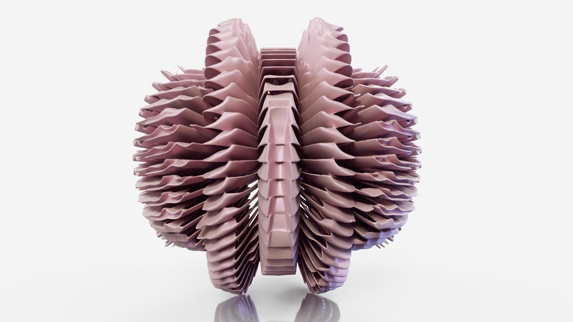 Pancake paper sculpture 3D model_14