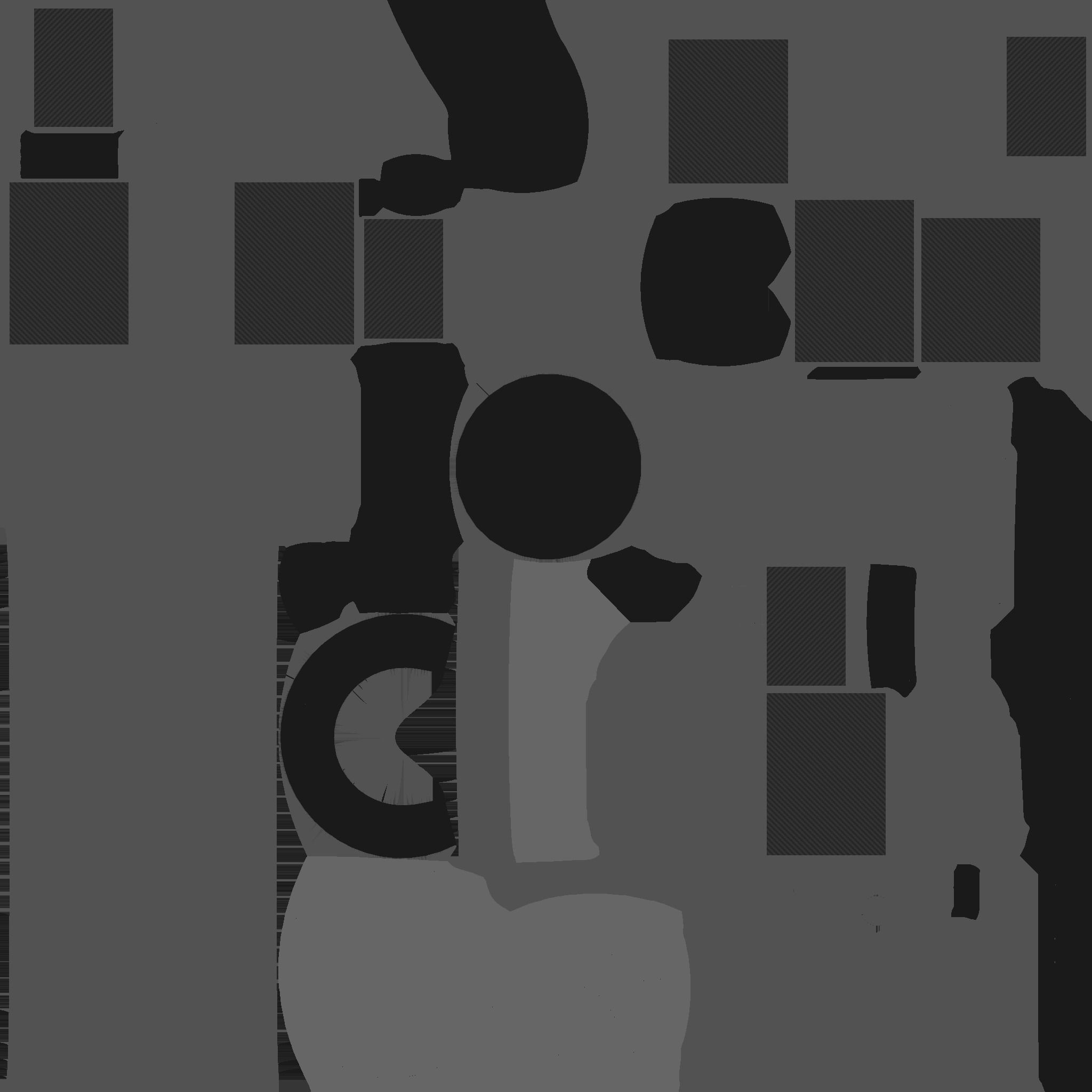 Satellite A03 White Blue - SciFi Space Design Low-poly 3D model_24