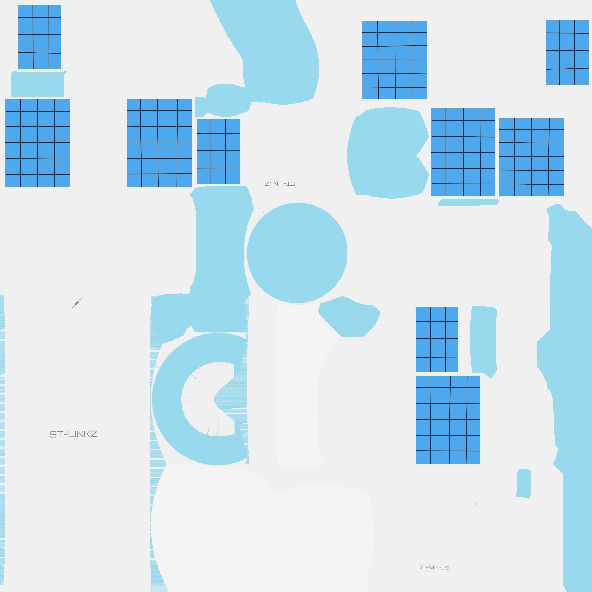 Satellite A03 White Blue - SciFi Space Design Low-poly 3D model_20