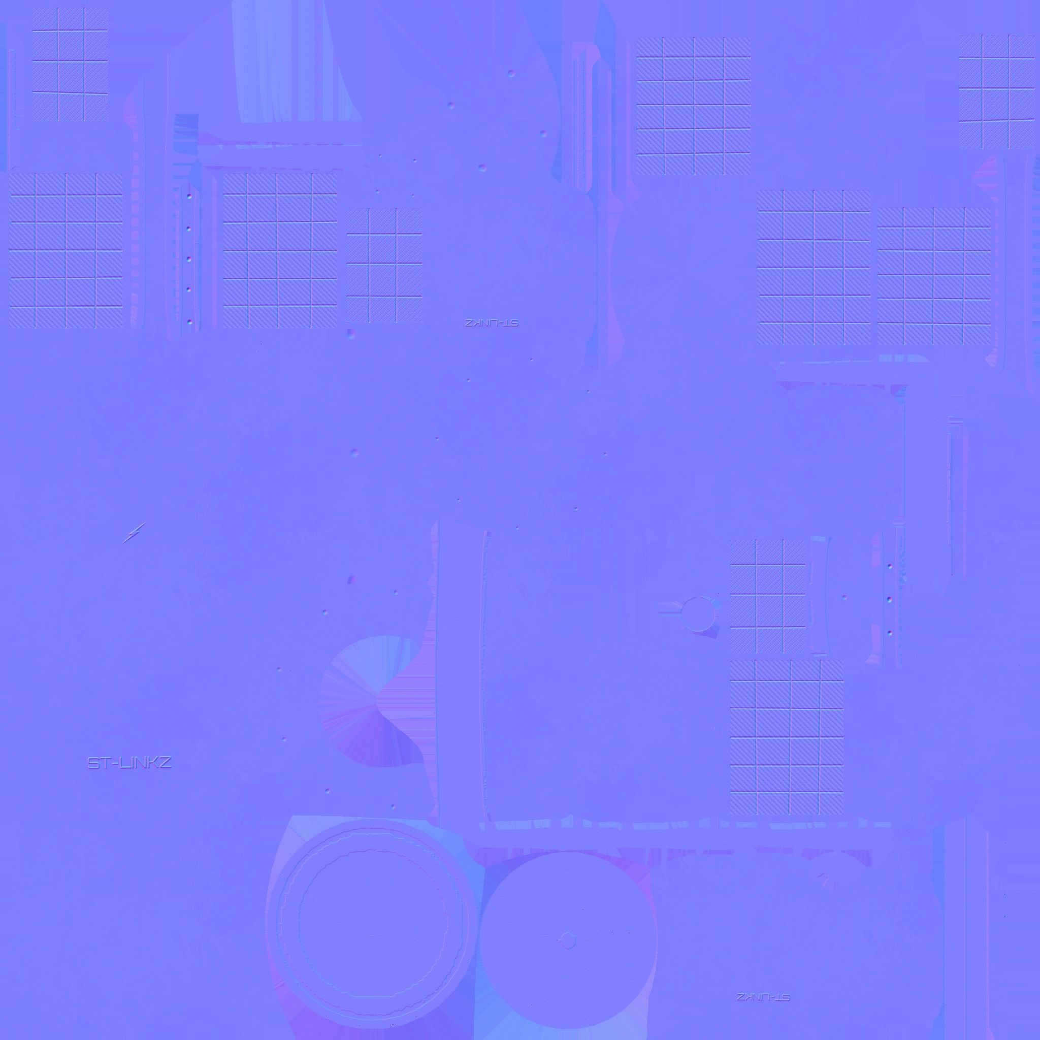 Satellite A04 Steel Red - SciFi Space Design Low-poly 3D model_23