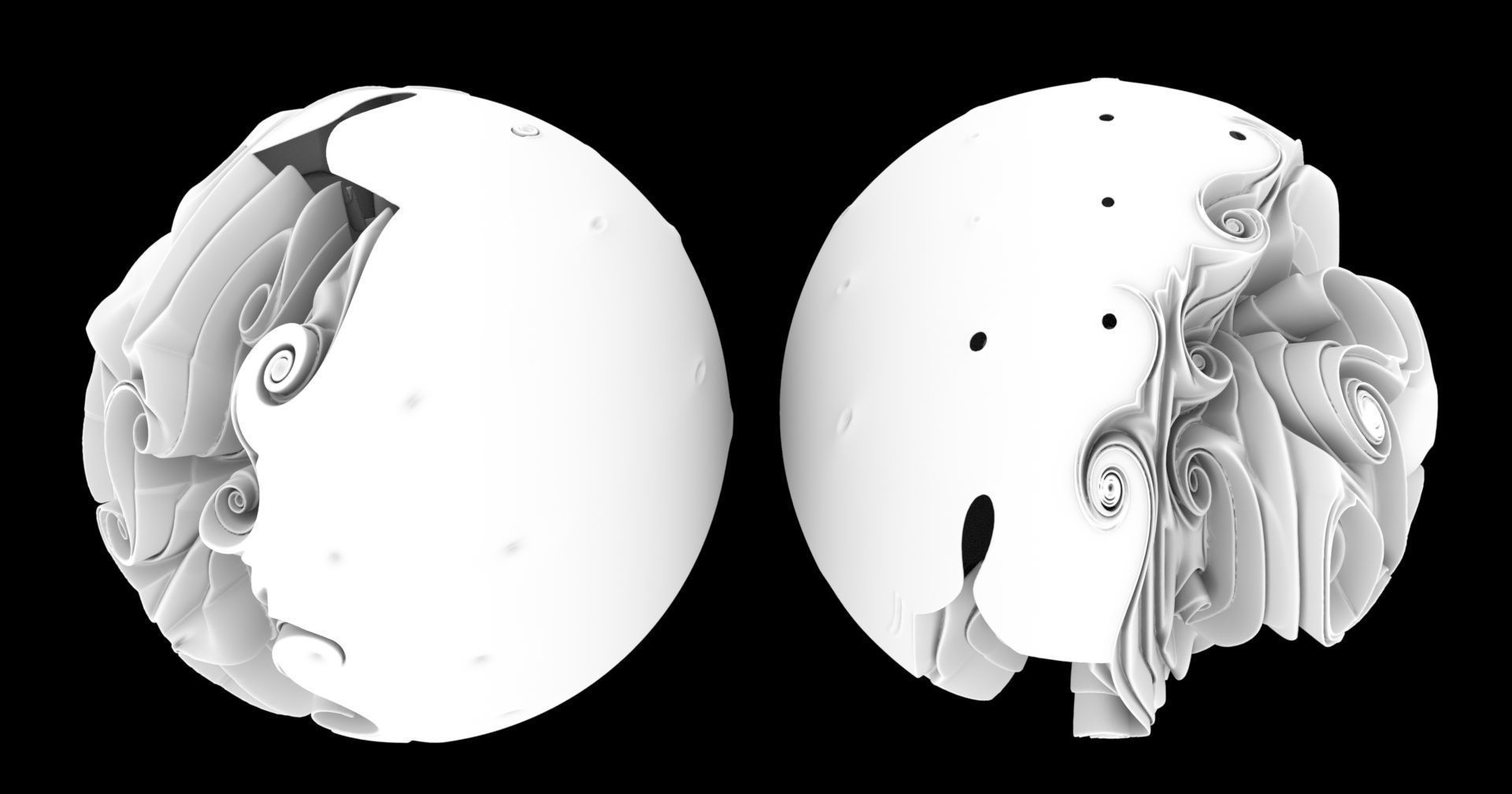 Mushroom ball 3D model_1