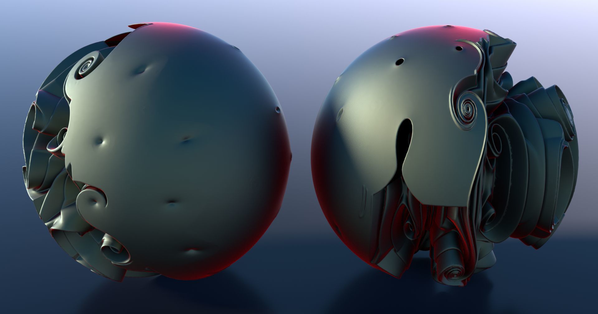 Mushroom ball 3D model_3