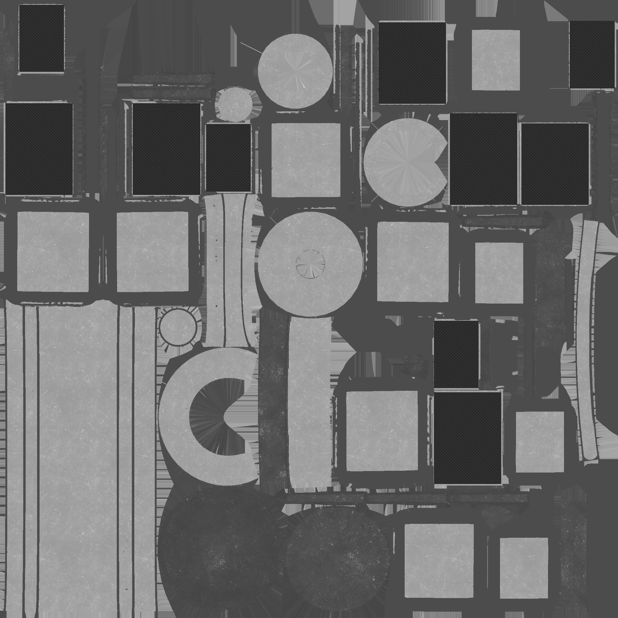 Satellite A05 Steel Blue - SciFi Space Design Low-poly 3D model_12