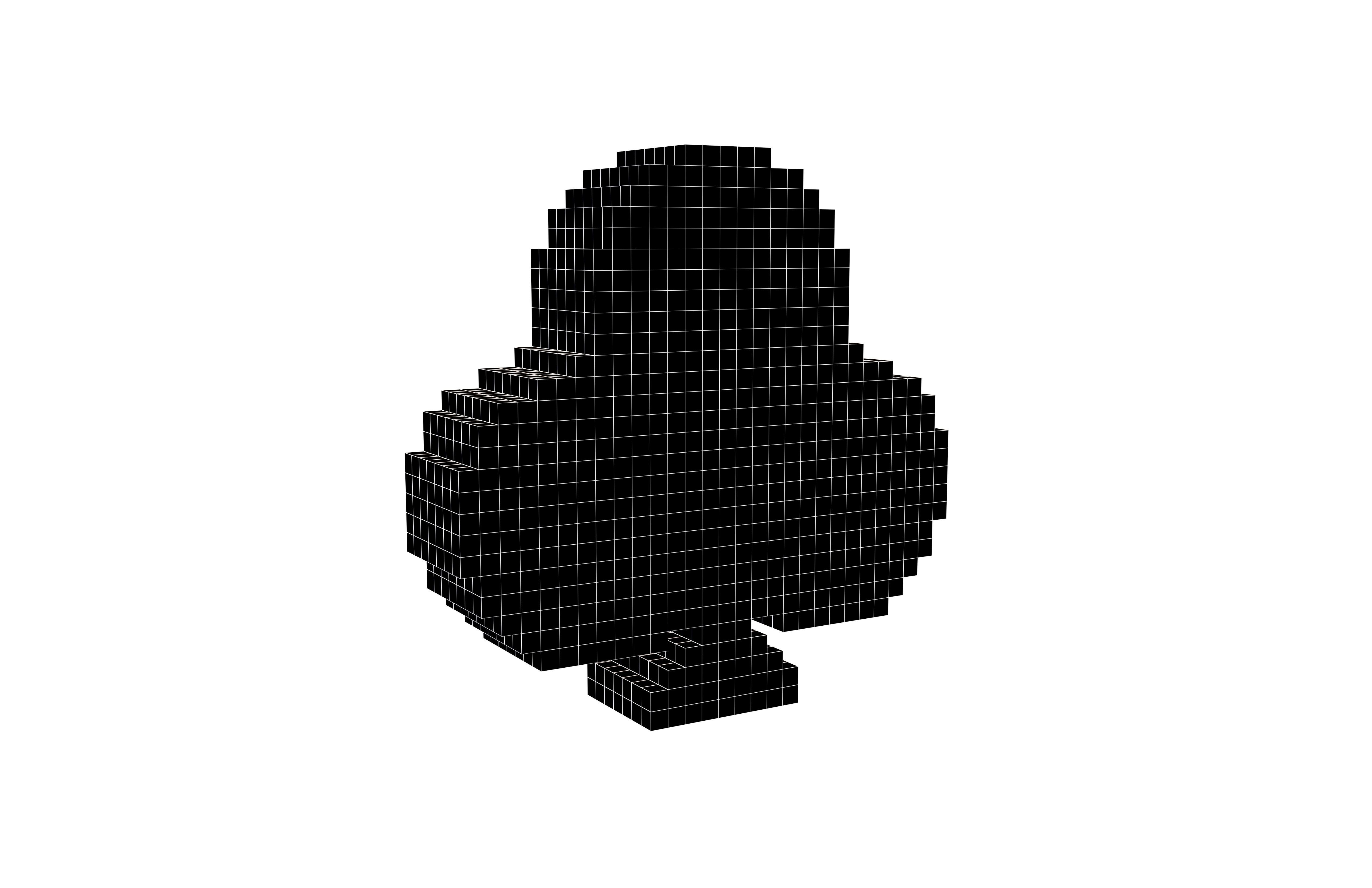 Voxel Poker Card Club v2 001 Low-poly 3D model_5