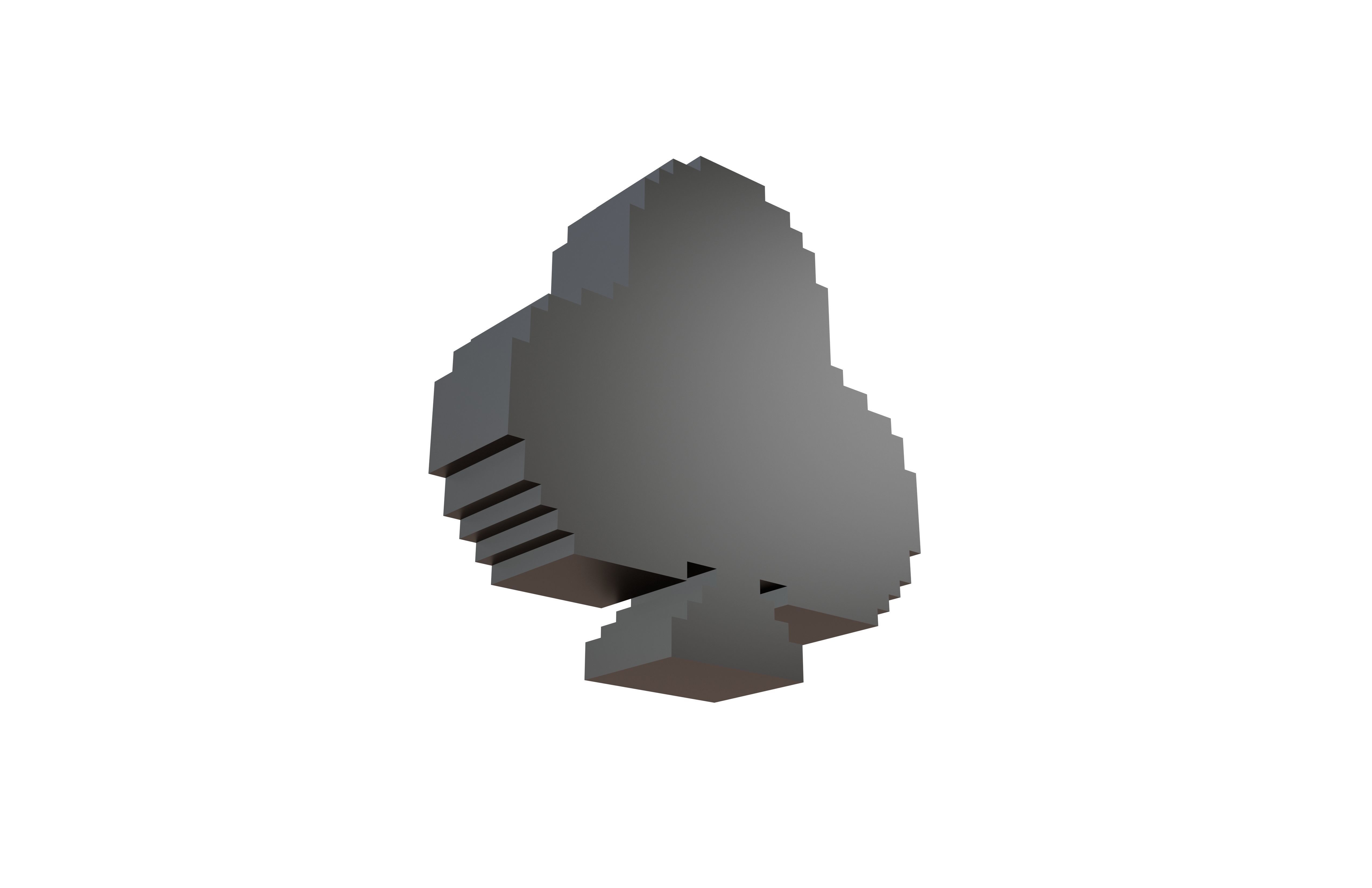 Voxel Poker Card Club v2 001 Low-poly 3D model_3