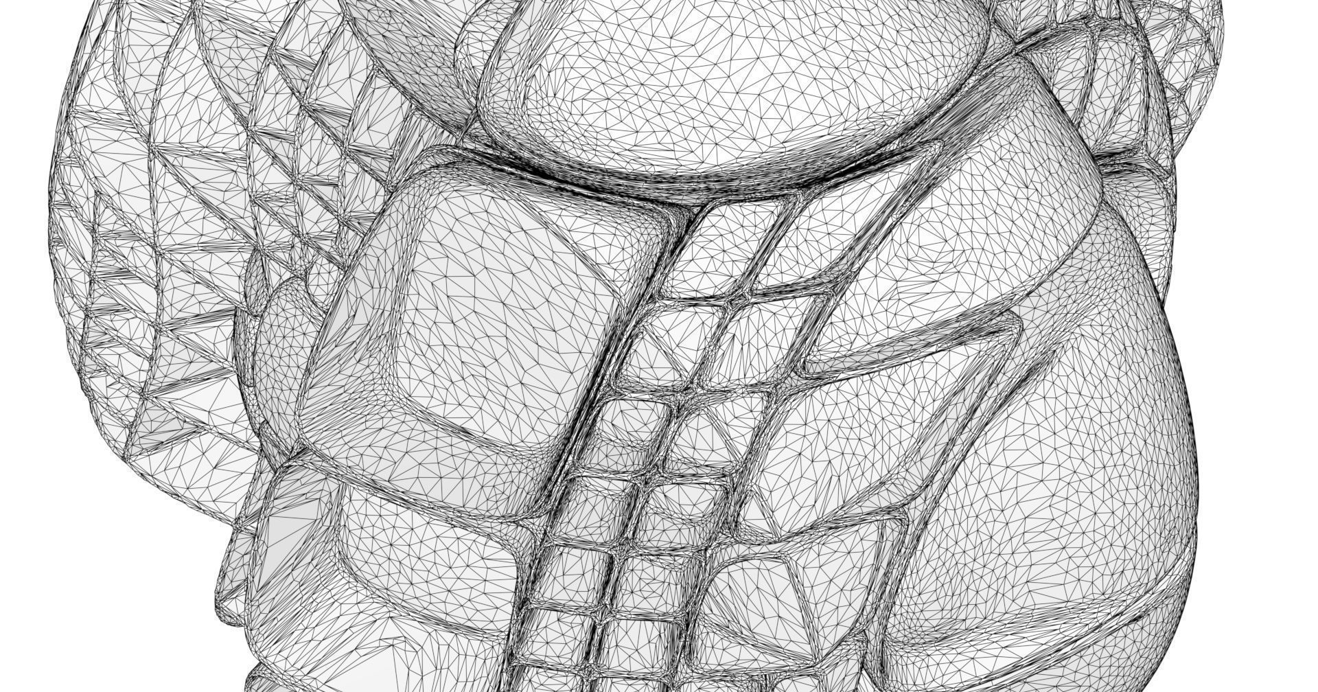 Lounge sculpture made of plastic pieces 3D model_6