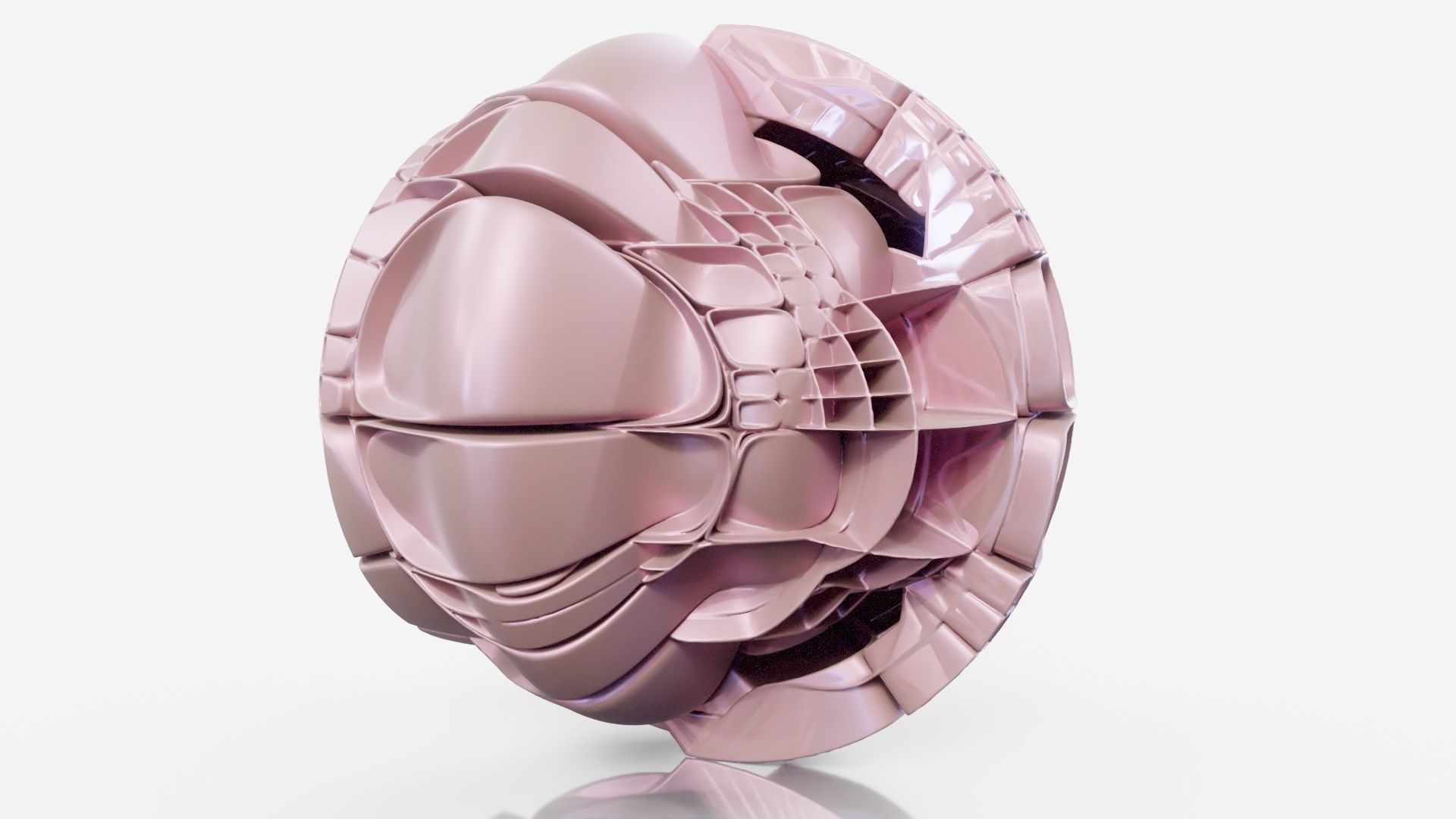 Lounge sculpture made of plastic pieces 3D model_10