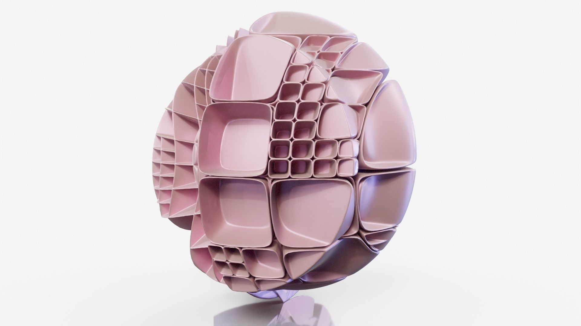 Lounge sculpture made of plastic pieces 3D model_13