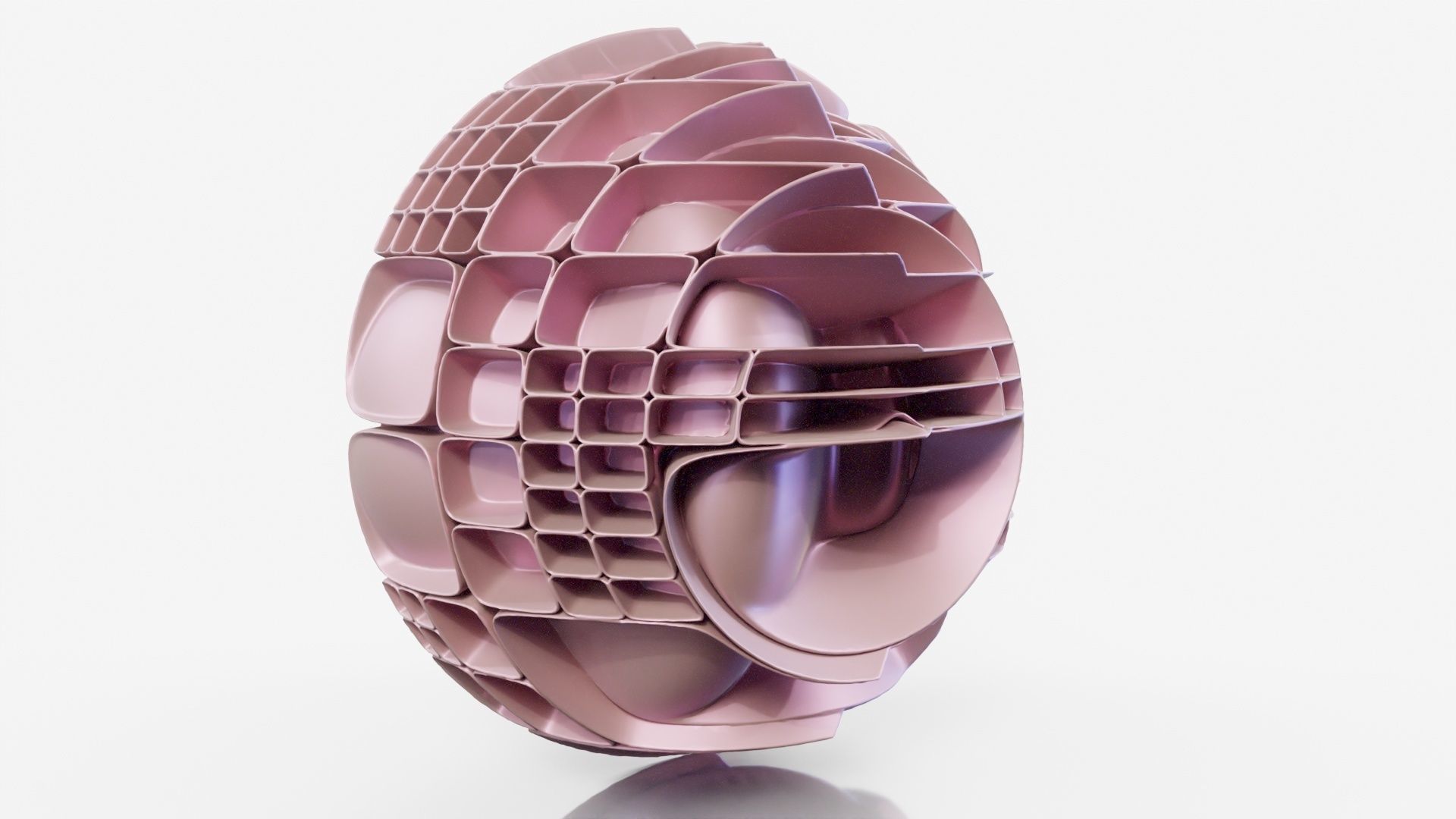 Lounge sculpture made of plastic pieces 3D model_18