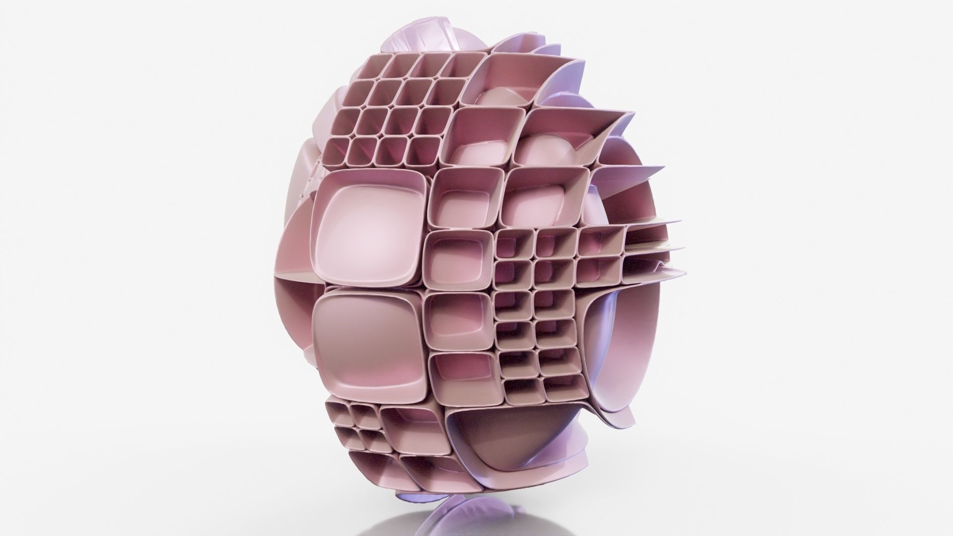 Lounge sculpture made of plastic pieces 3D model_19