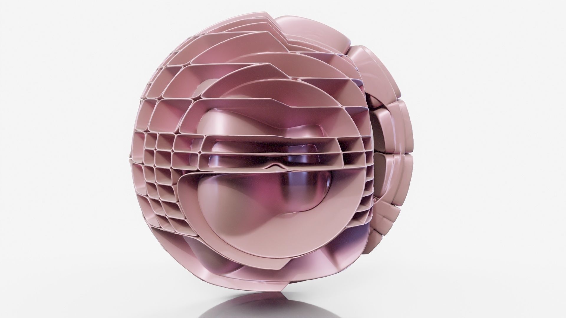 Lounge sculpture made of plastic pieces 3D model_17