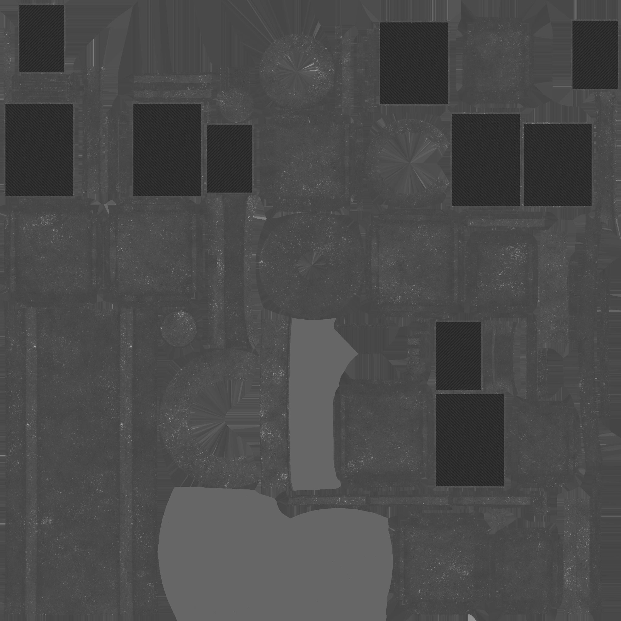 Satellite A06 Steel Black - SciFi Space Design Low-poly 3D model_24