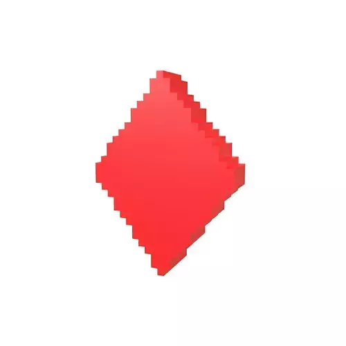Voxel Poker Card Diamonds v2 001