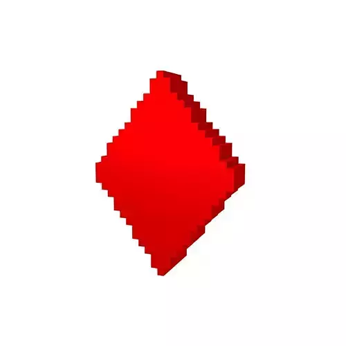 Voxel Poker Card Diamonds v2 002