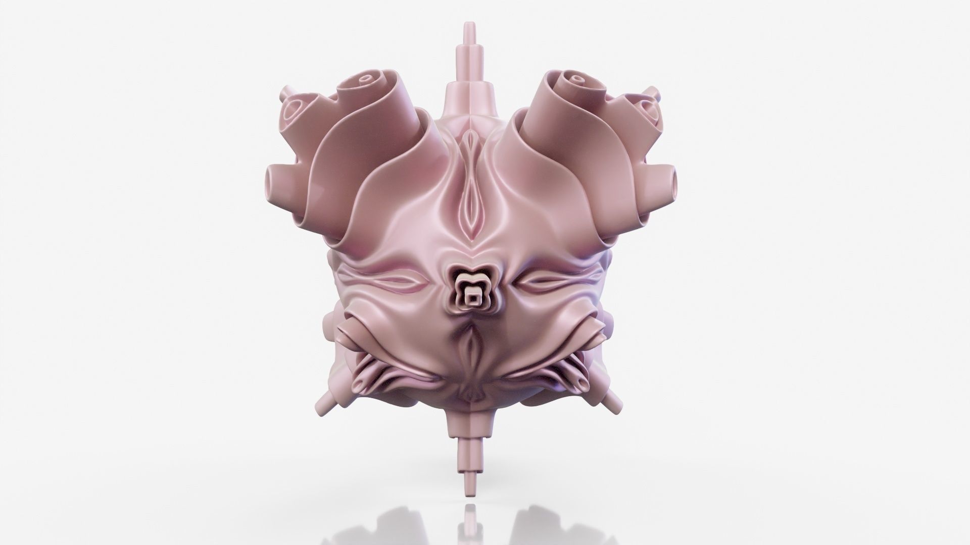 Kisser sculpture 3D model_14