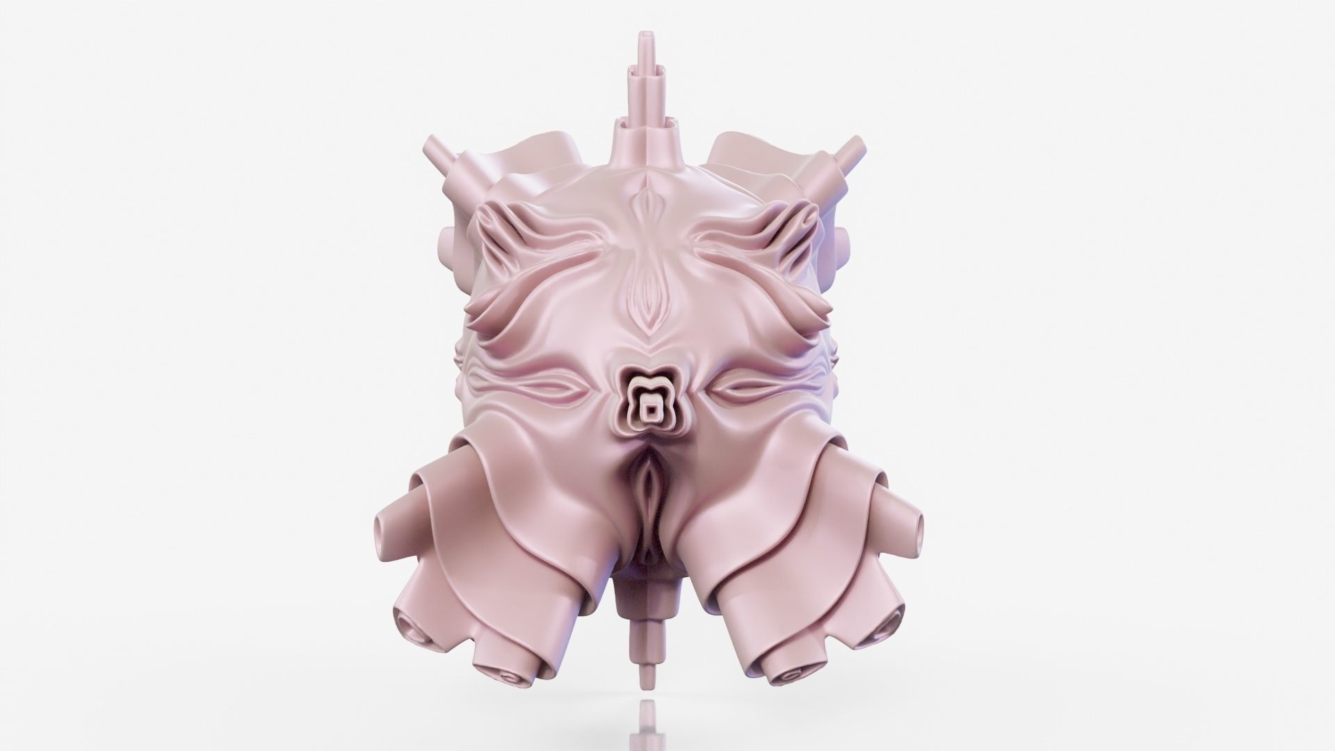 Kisser sculpture 3D model_8