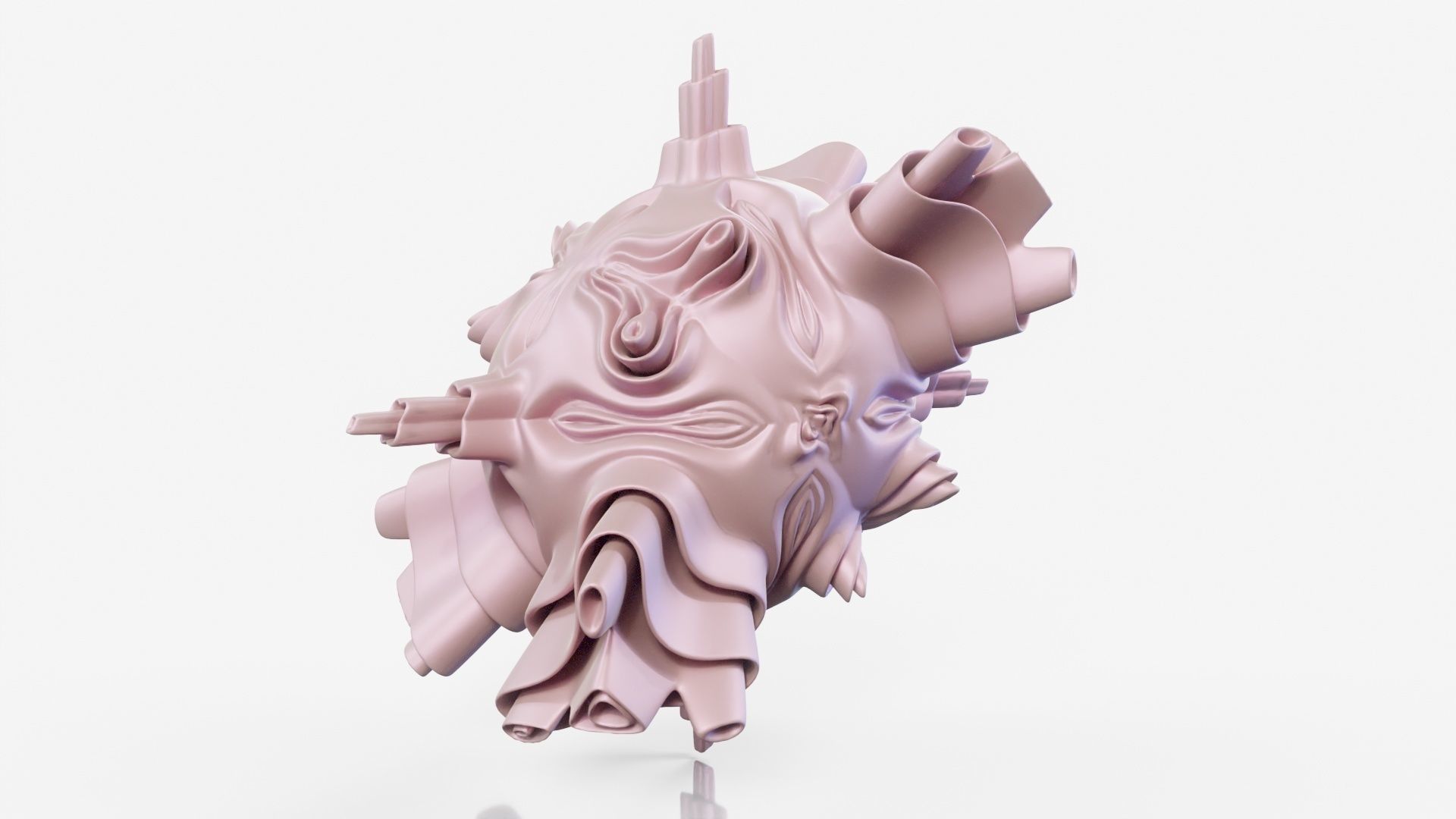 Kisser sculpture 3D model_18