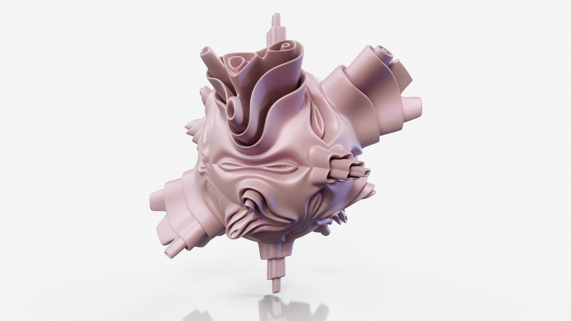 Kisser sculpture 3D model_15