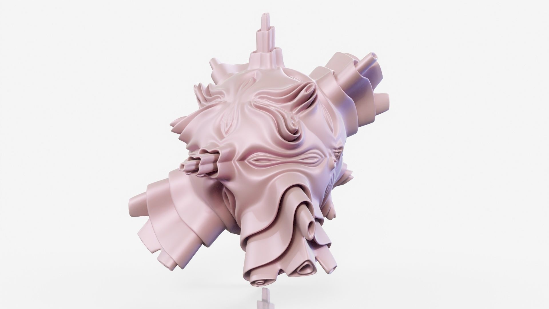 Kisser sculpture 3D model_19