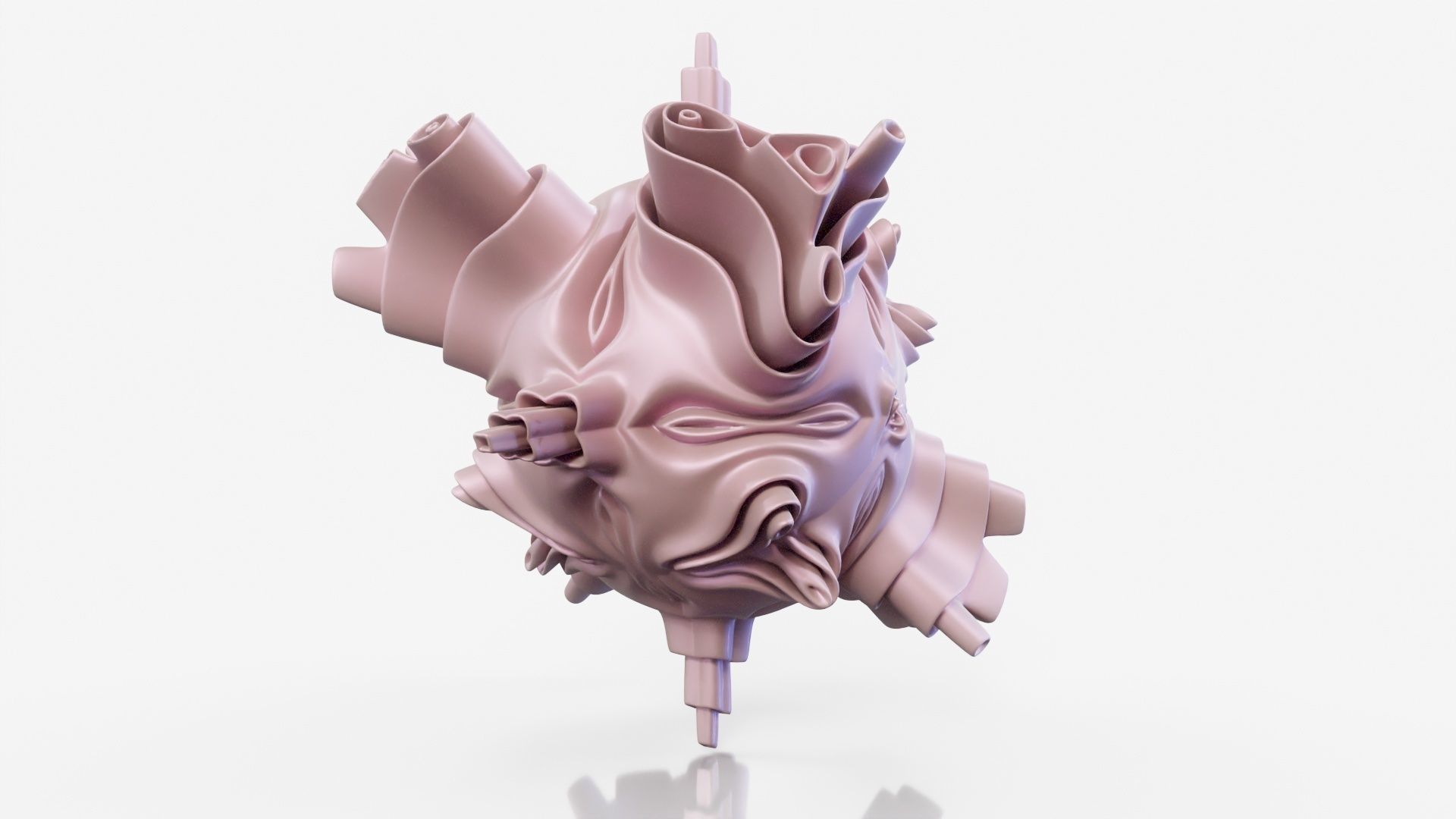 Kisser sculpture 3D model_13