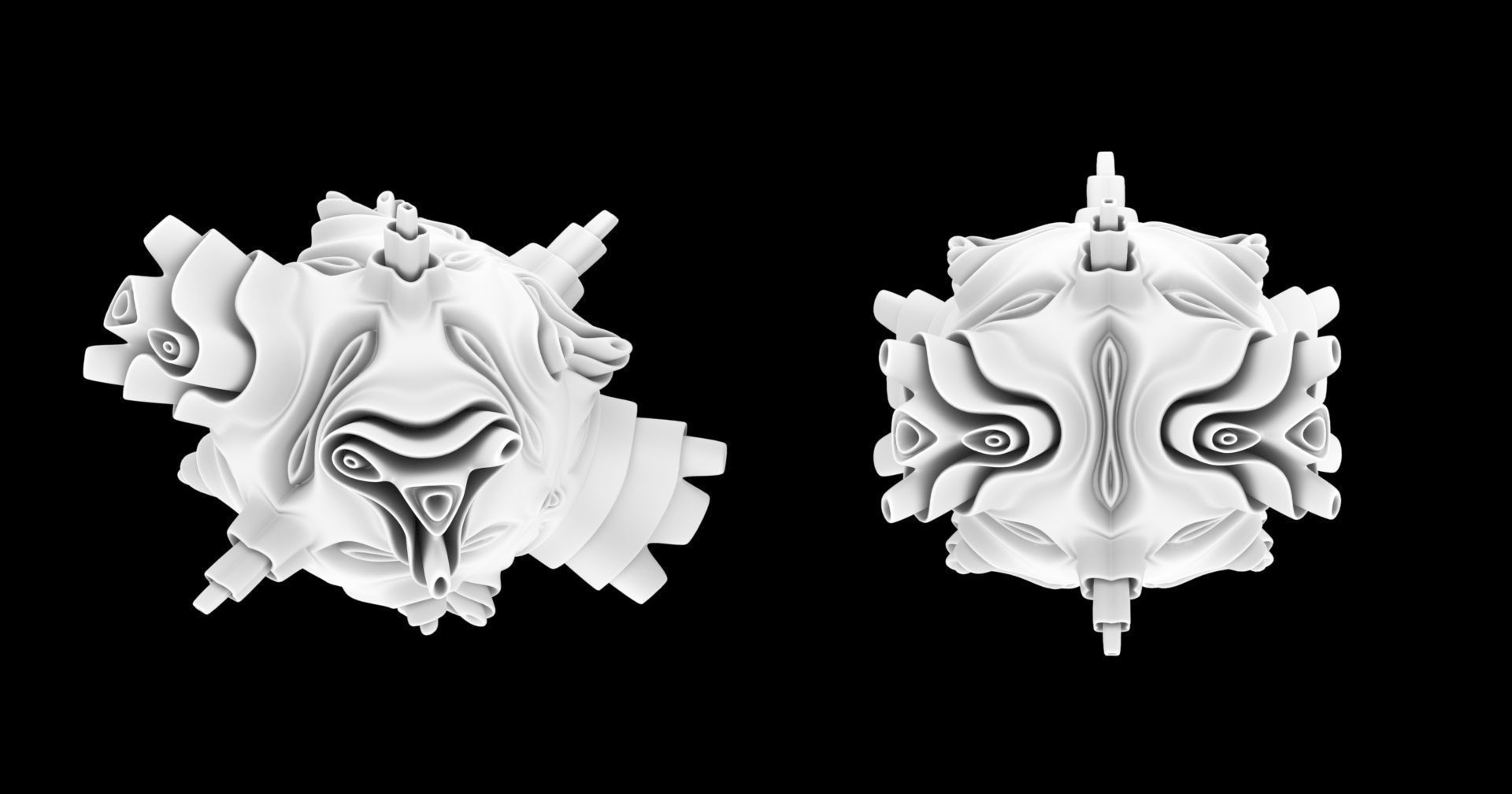 Kisser sculpture 3D model_1