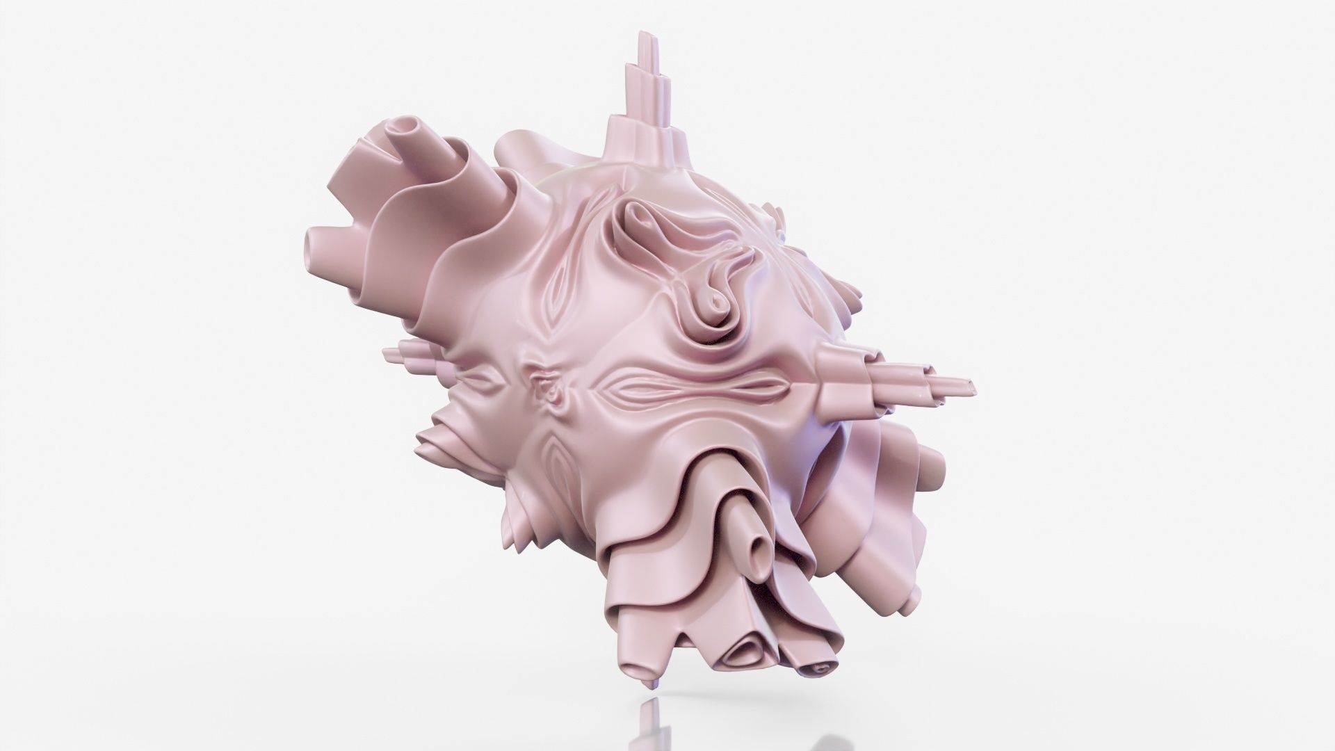 Kisser sculpture 3D model_10