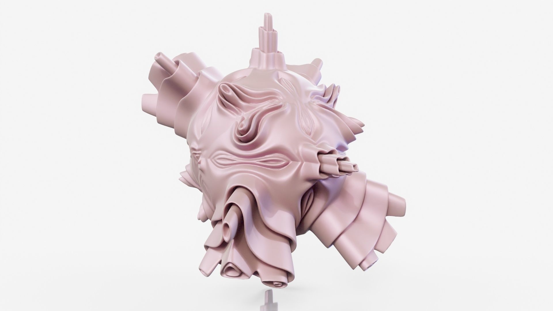 Kisser sculpture 3D model_9