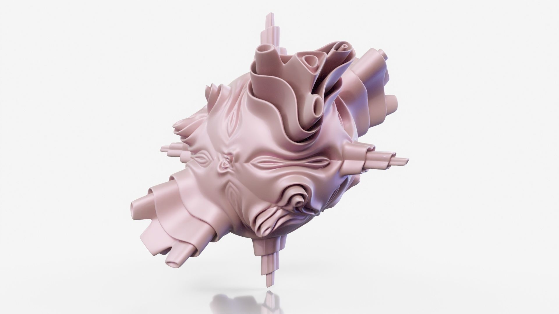 Kisser sculpture 3D model_16