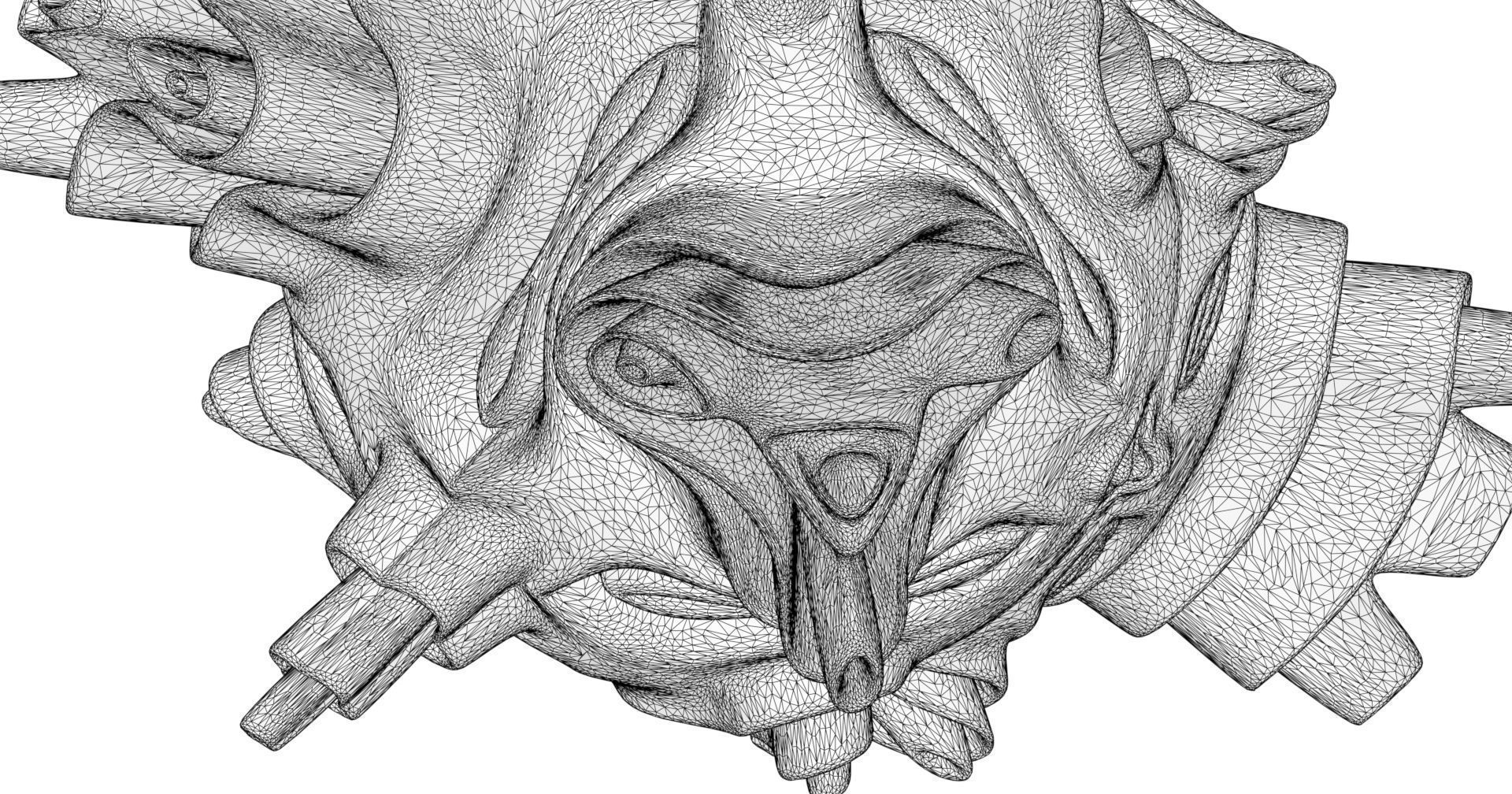 Kisser sculpture 3D model_6