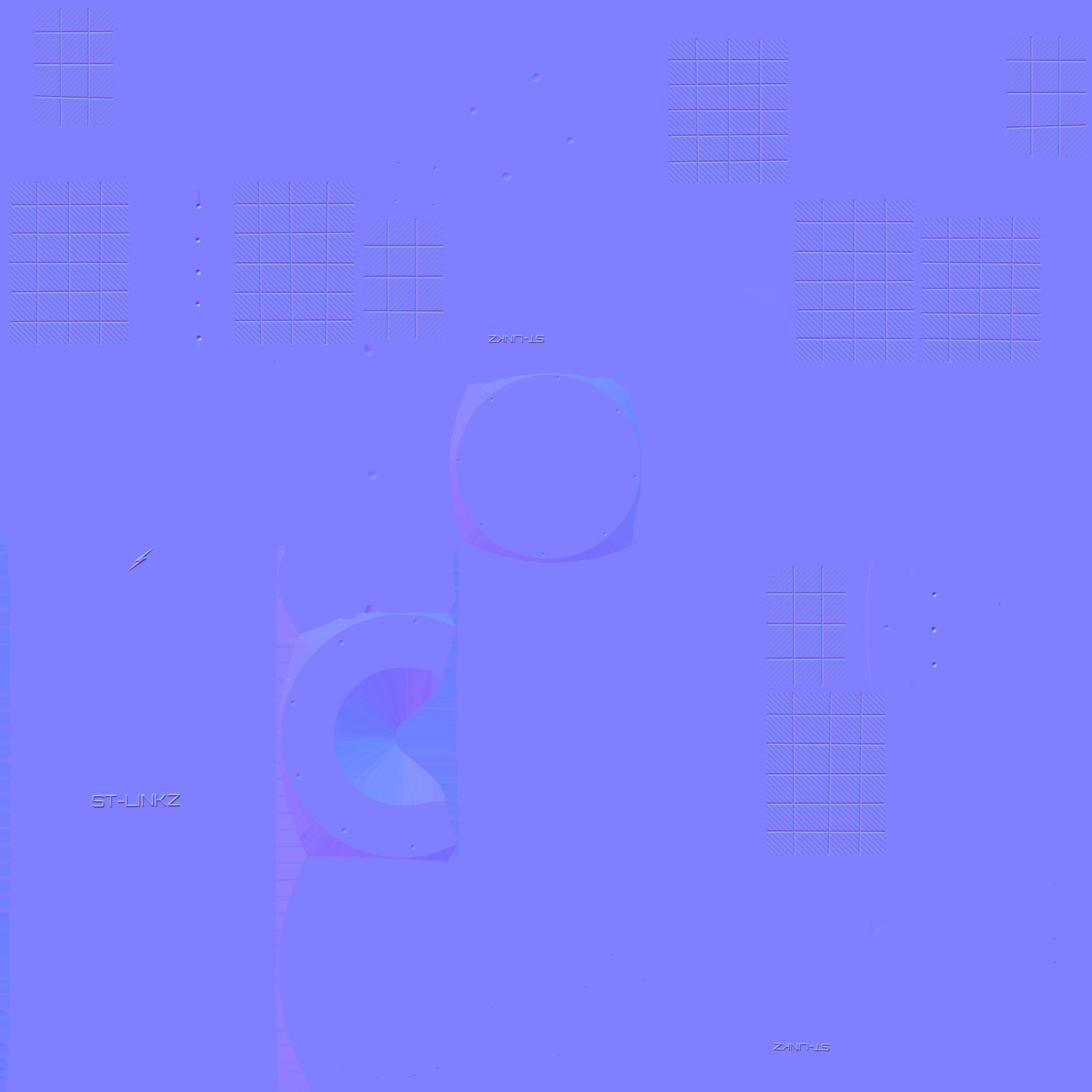 Satellite A08 Aluminum - SciFi Space Design Low-poly 3D model_23