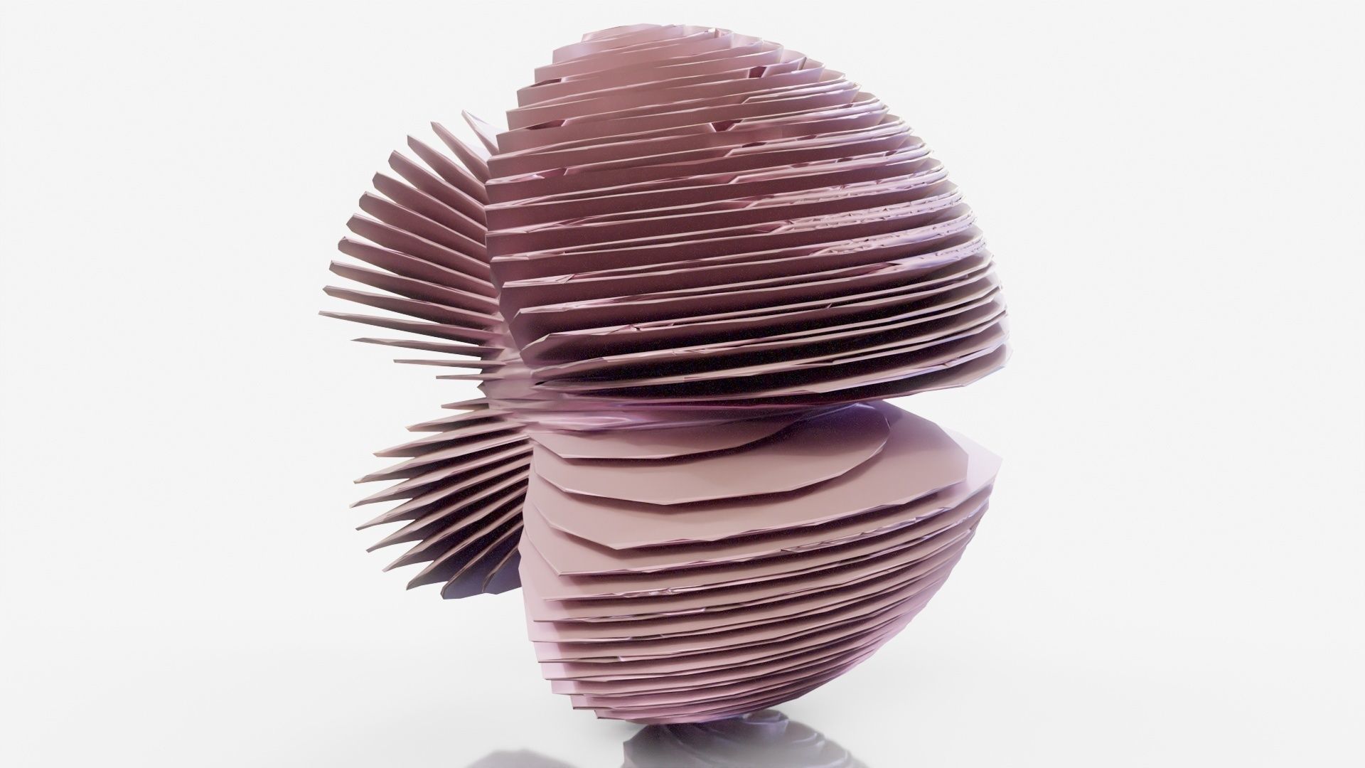 Jelly paper sculpture - person 3D model_10