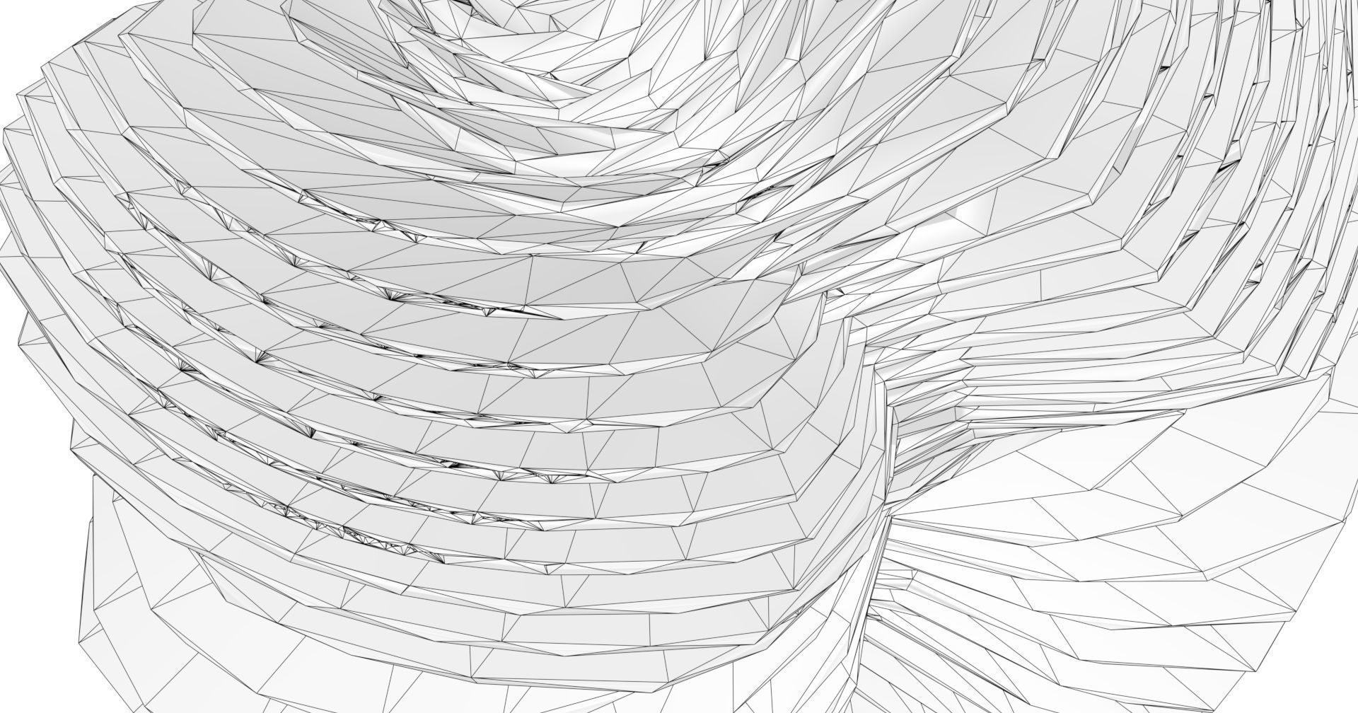 Jelly paper sculpture - person 3D model_6