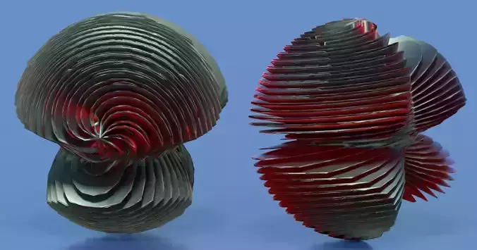 Jelly paper sculpture - person 3D model